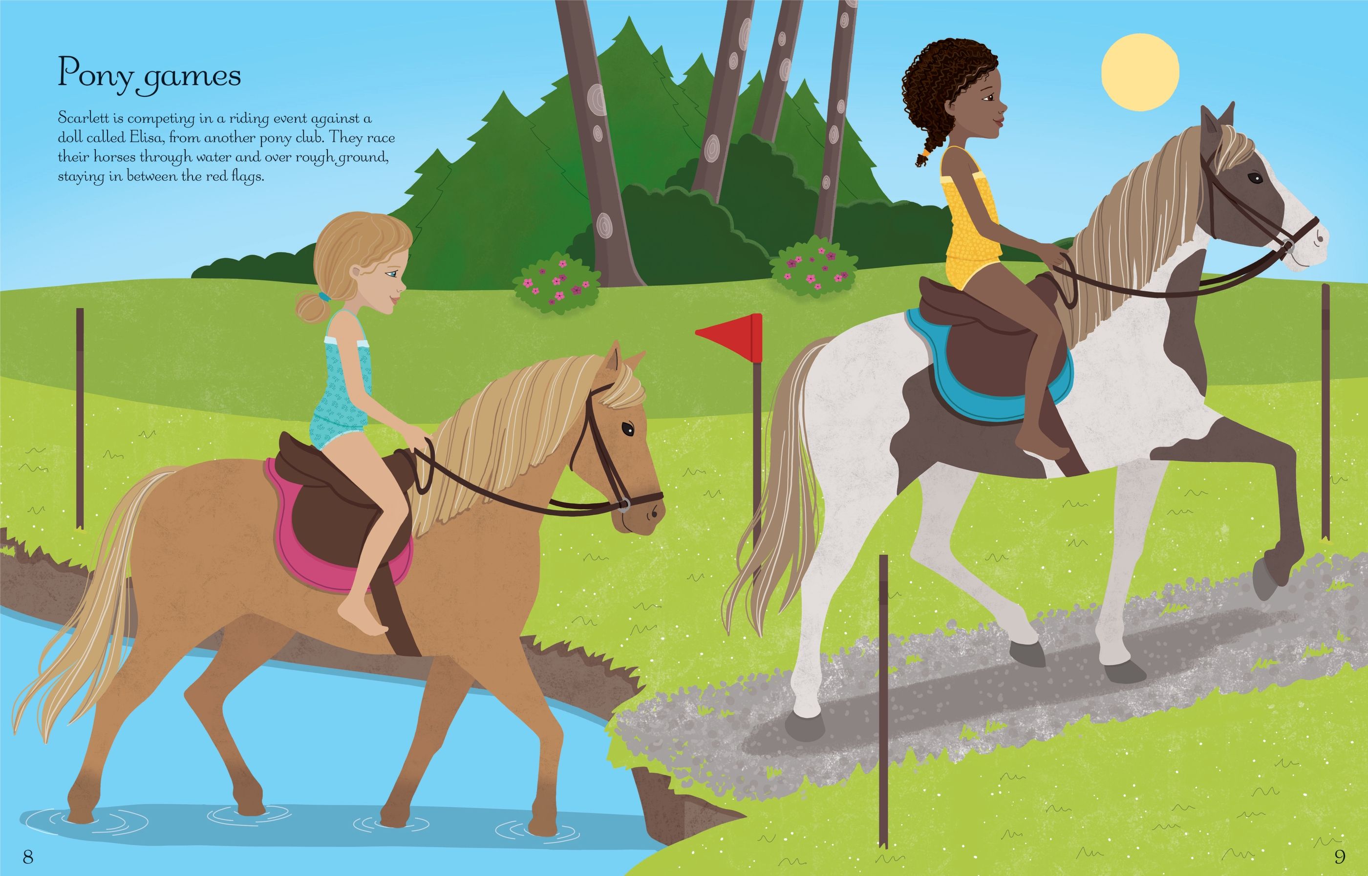 sticker dolly dressing at the stables