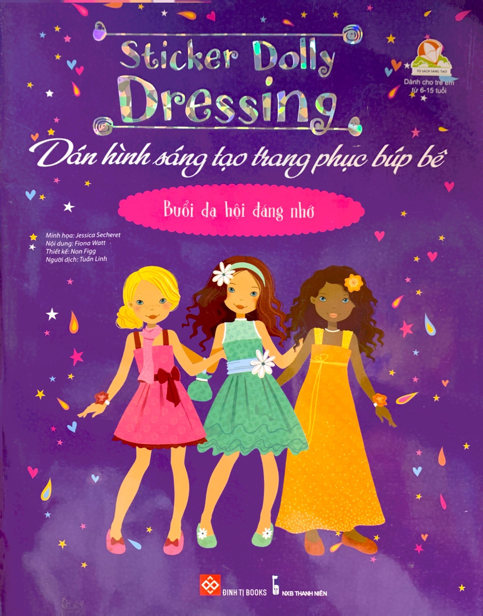 sticker dolly dressing - dán hình sáng tạo trang phục búp bê - buổi dạ hội đáng nhớ