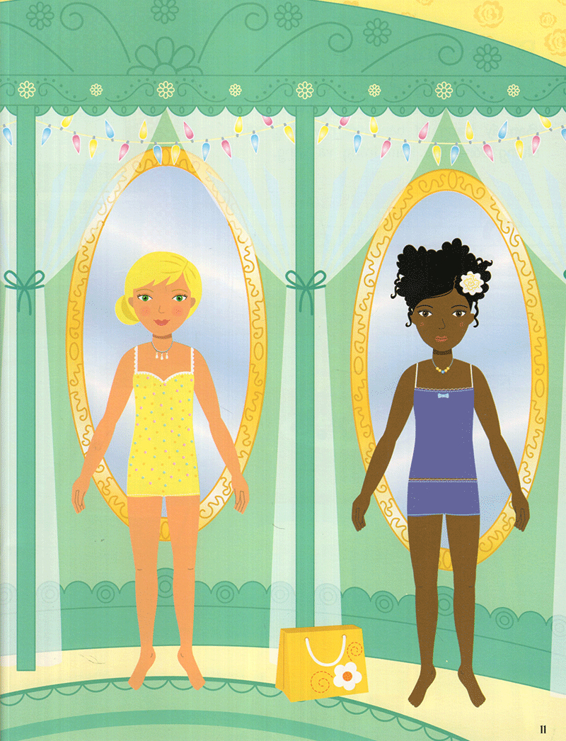 sticker dolly dressing - dán hình sáng tạo trang phục búp bê - chúng mình là bạn thân