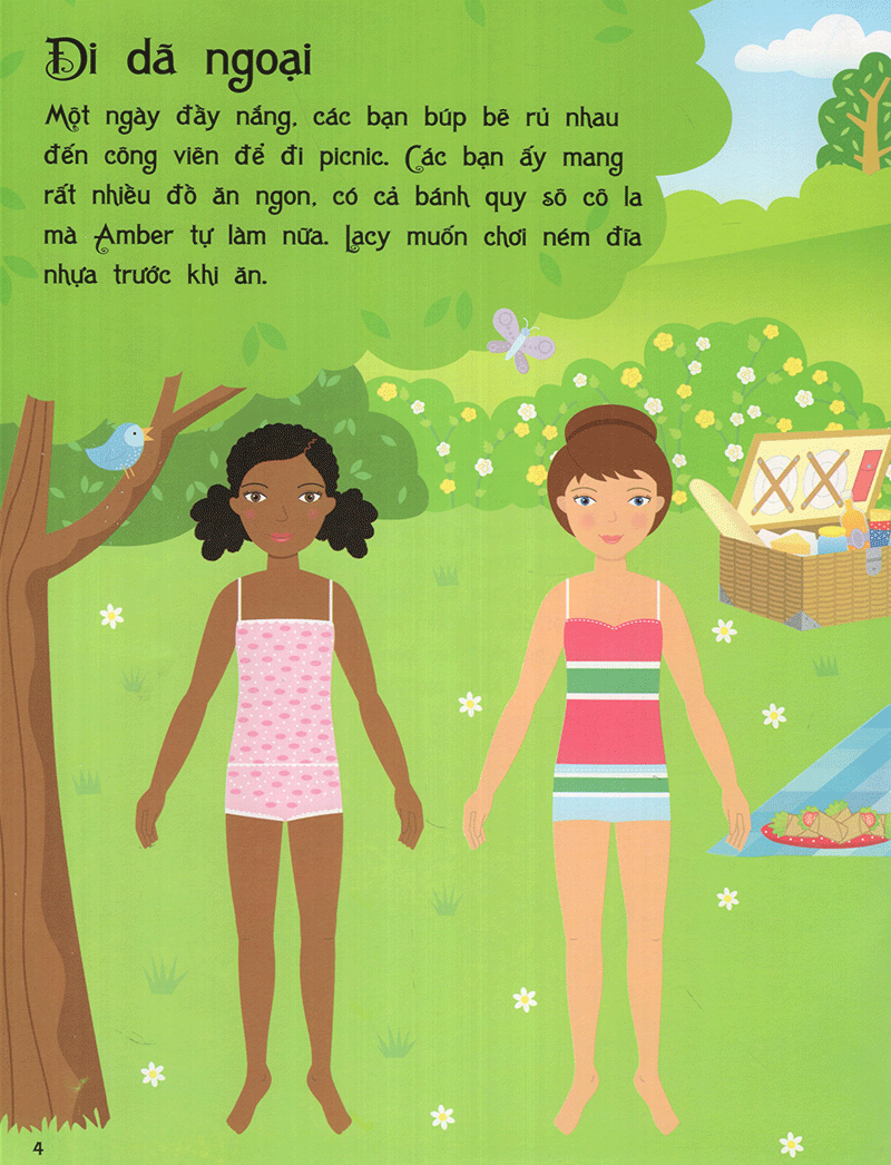 sticker dolly dressing - dán hình sáng tạo trang phục búp bê - chúng mình là bạn thân