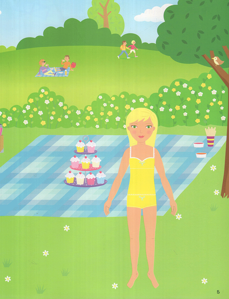 sticker dolly dressing - dán hình sáng tạo trang phục búp bê - chúng mình là bạn thân