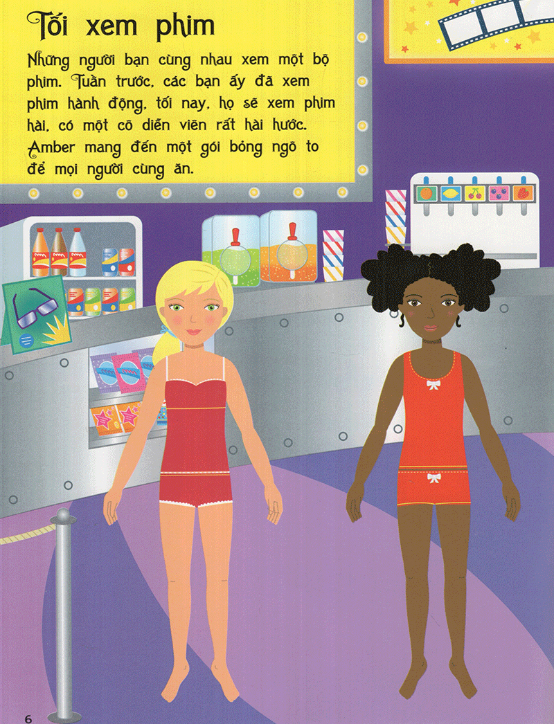 sticker dolly dressing - dán hình sáng tạo trang phục búp bê - chúng mình là bạn thân