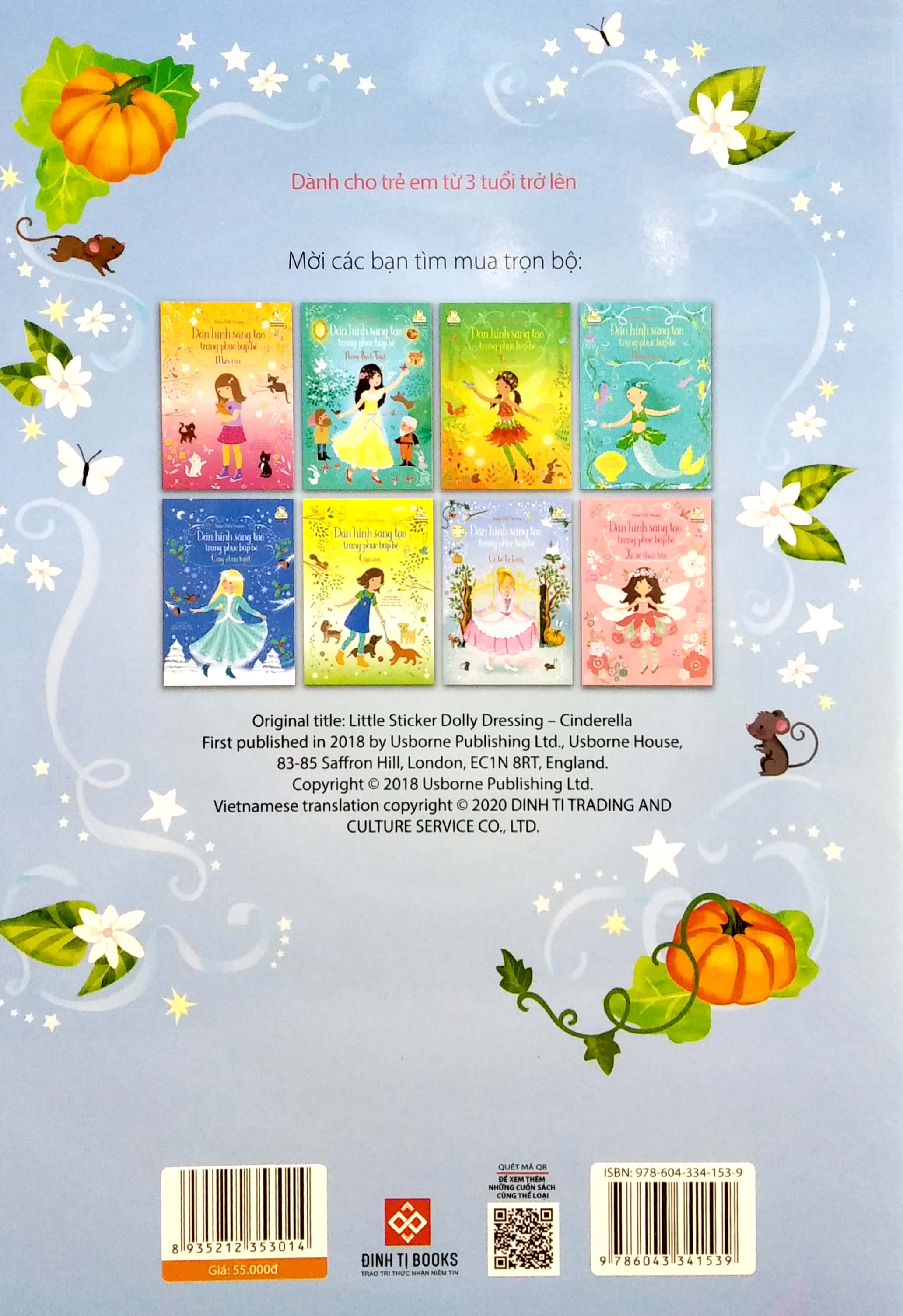 sticker dolly dressing - dán hình sáng tạo trang phục búp bê - cô bé lọ lem