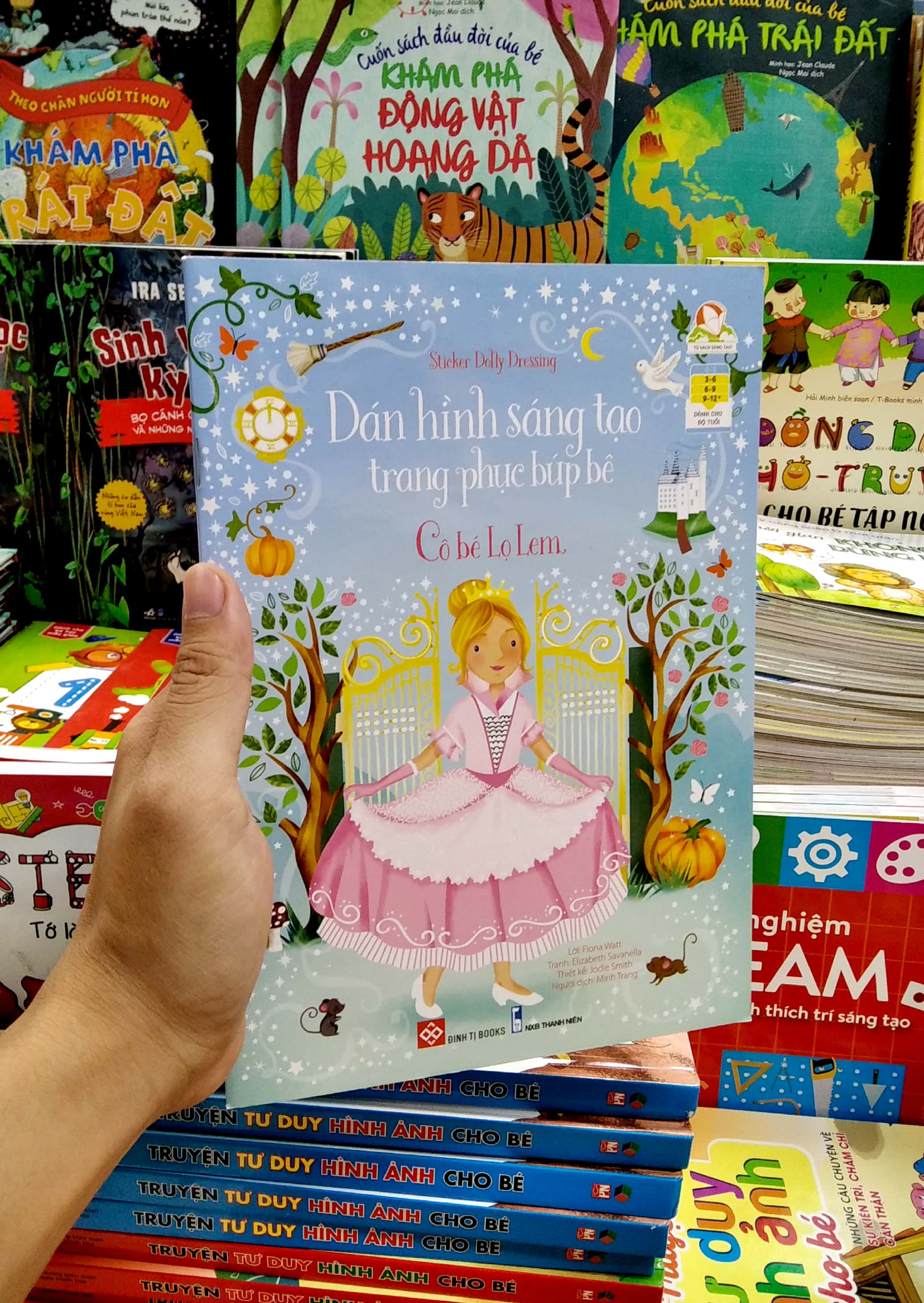 sticker dolly dressing - dán hình sáng tạo trang phục búp bê - cô bé lọ lem