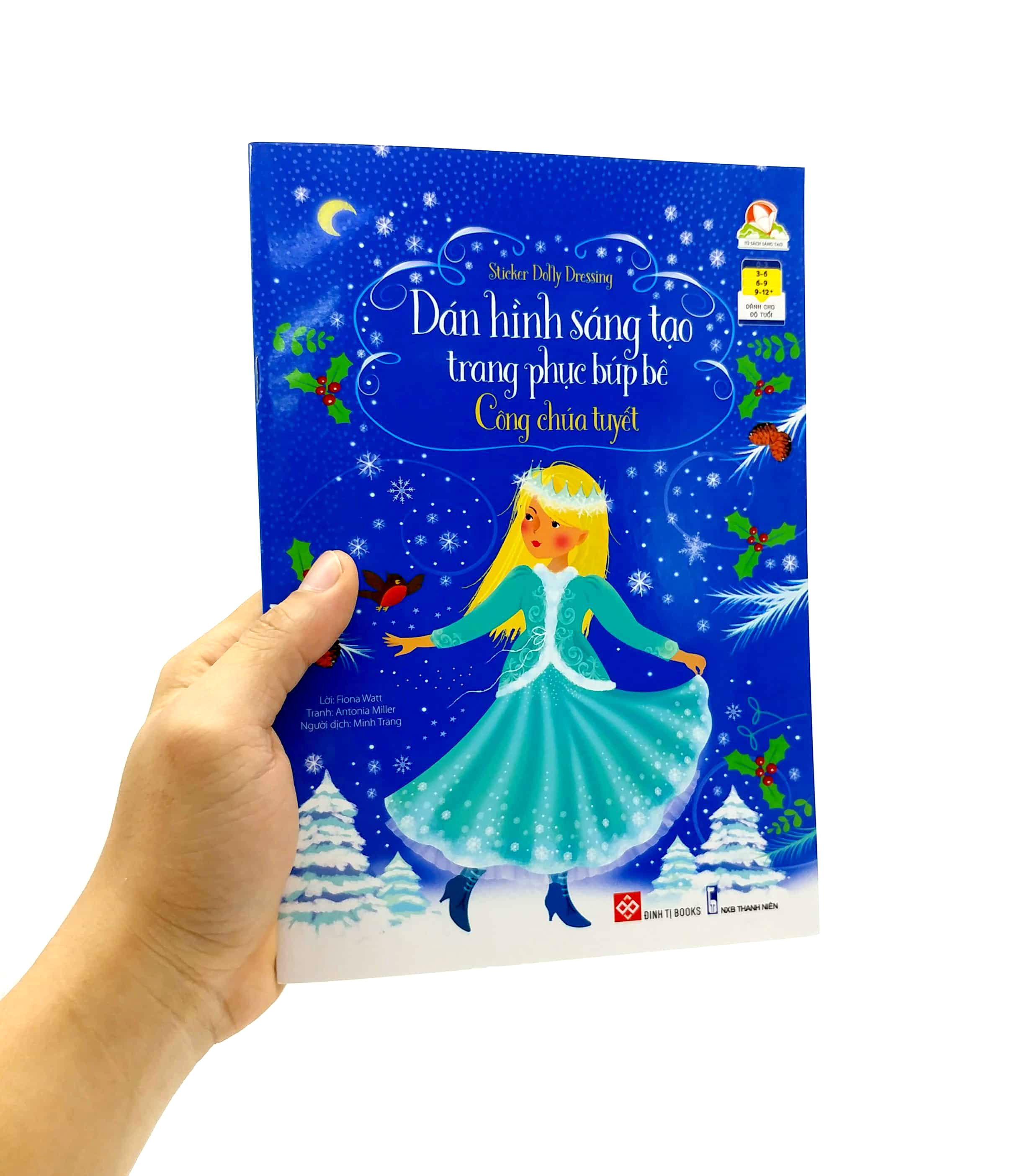 sticker dolly dressing - dán hình sáng tạo trang phục búp bê - công chúa tuyết