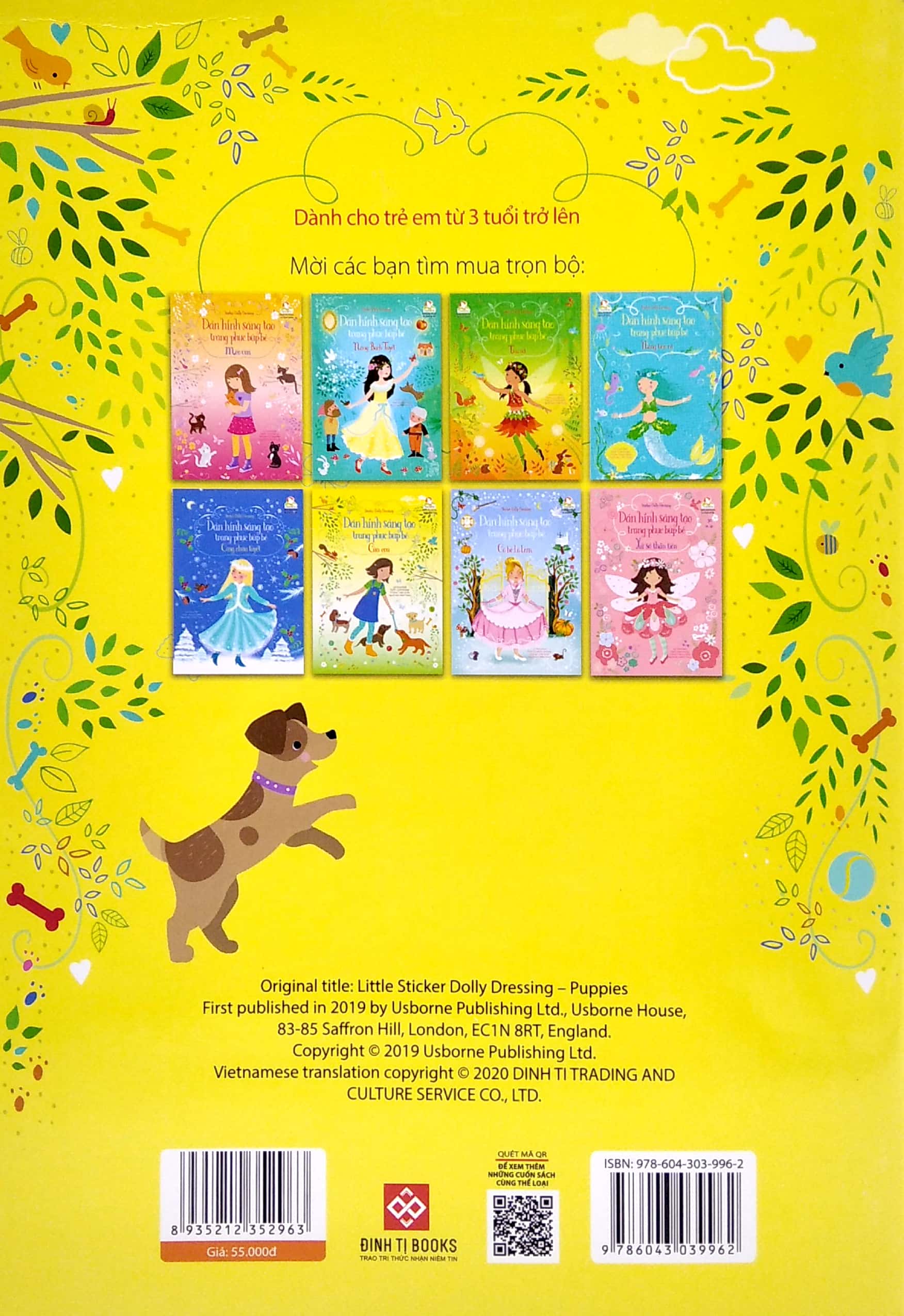 sticker dolly dressing - dán hình sáng tạo trang phục búp bê - cún con