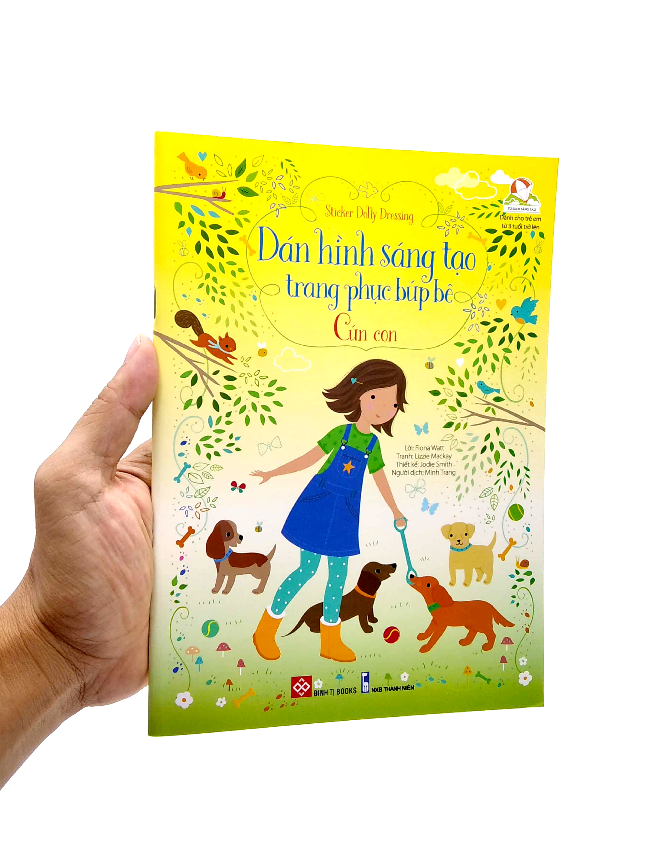 sticker dolly dressing - dán hình sáng tạo trang phục búp bê - cún con