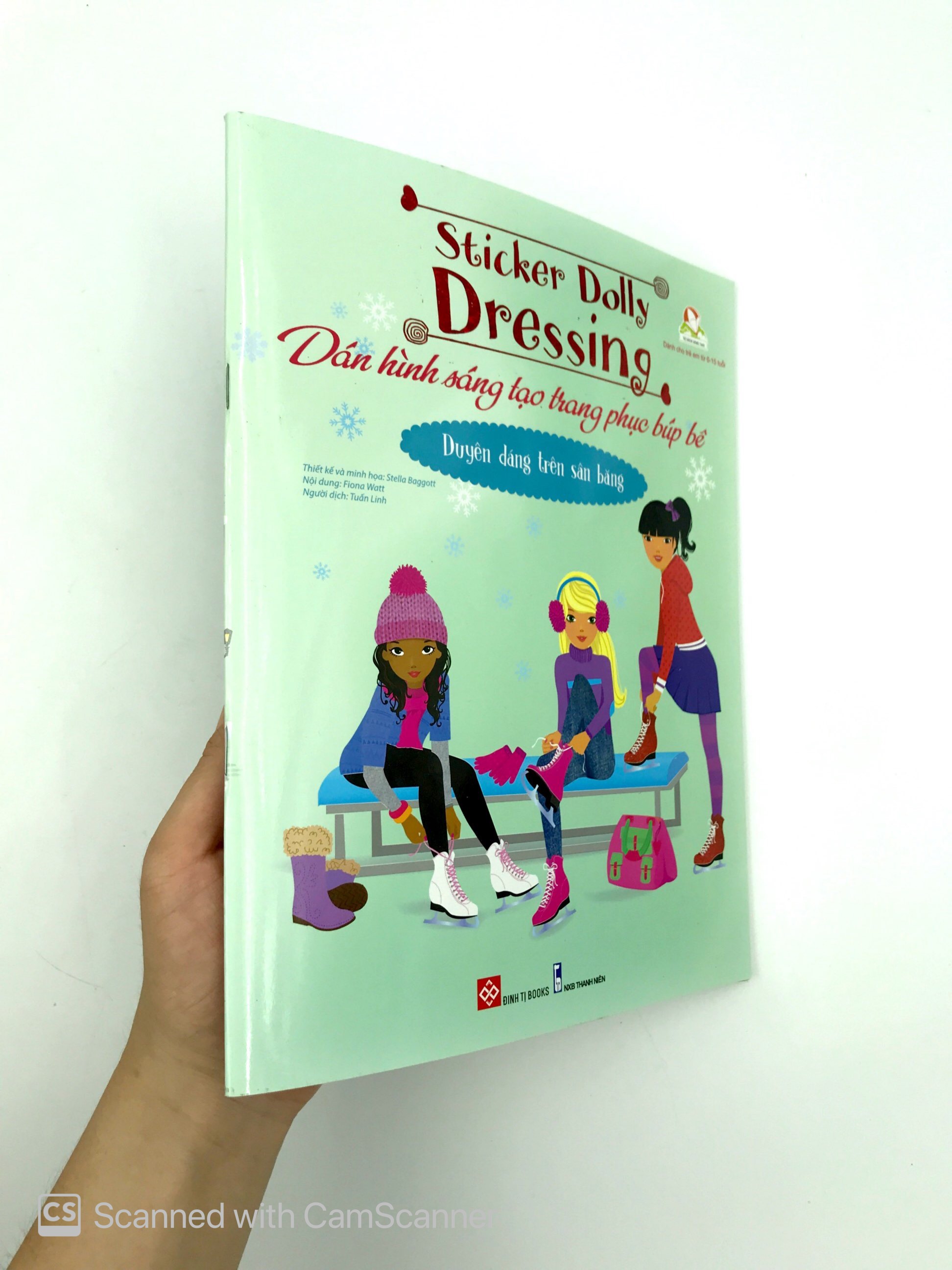 sticker dolly dressing - dán hình sáng tạo trang phục búp bê - duyên dáng trên sân băng