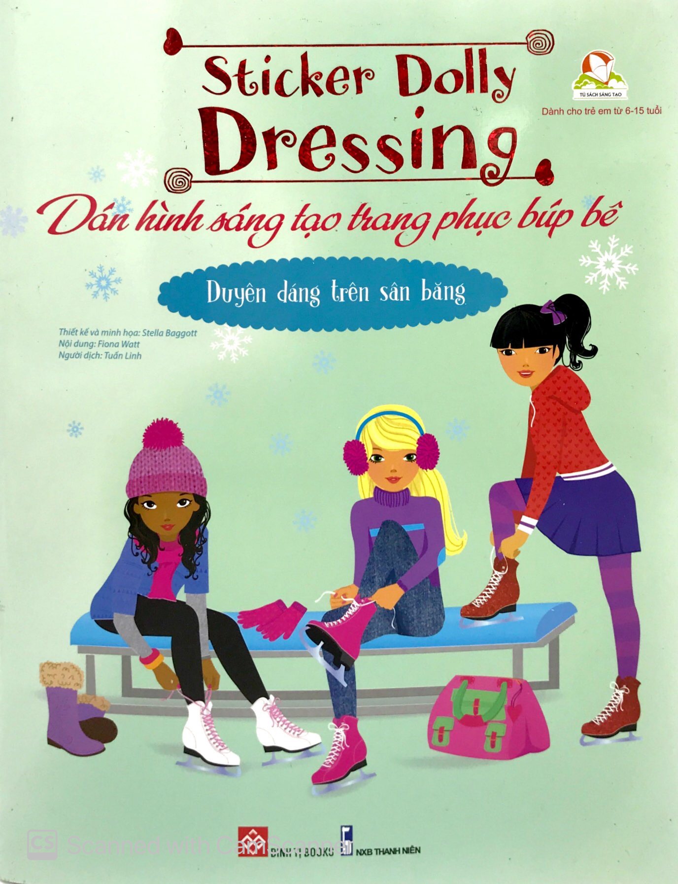 sticker dolly dressing - dán hình sáng tạo trang phục búp bê - duyên dáng trên sân băng