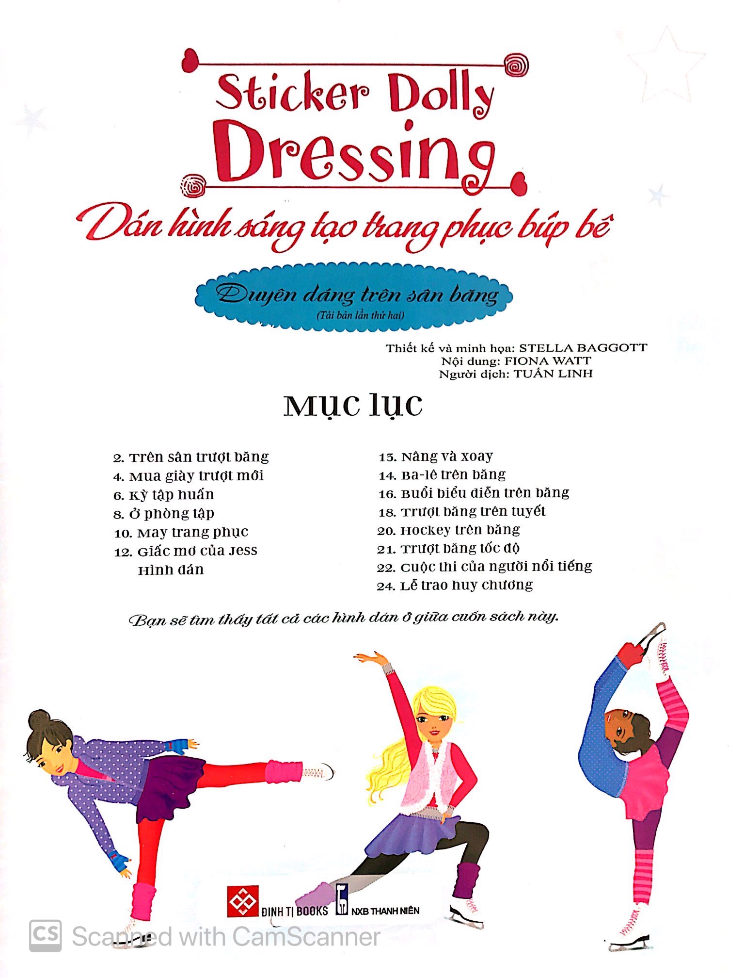 sticker dolly dressing - dán hình sáng tạo trang phục búp bê - duyên dáng trên sân băng