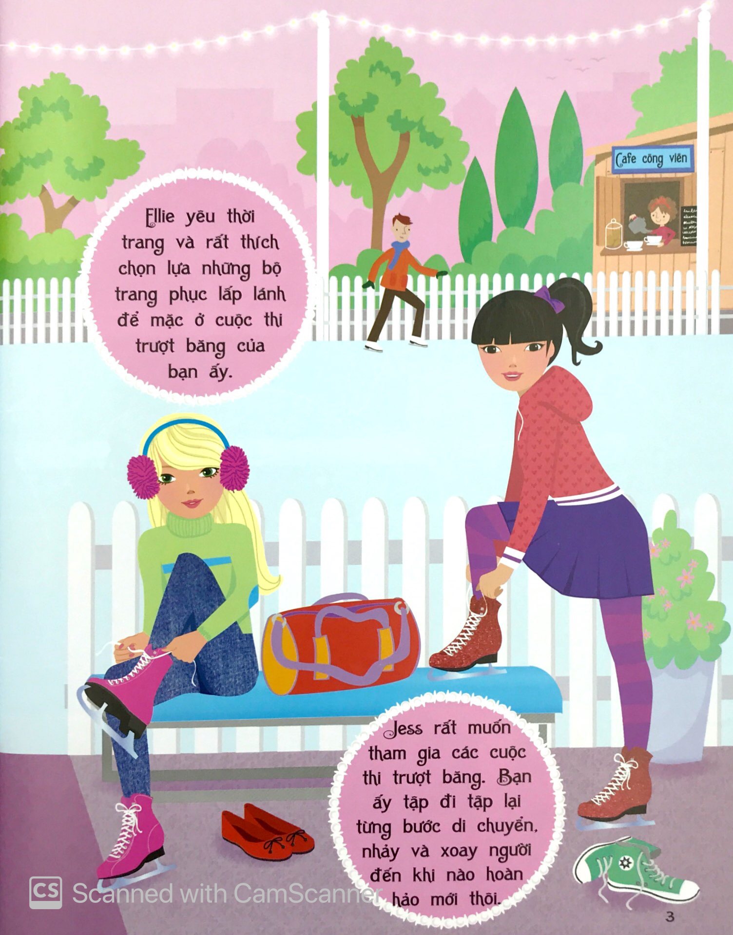 sticker dolly dressing - dán hình sáng tạo trang phục búp bê - duyên dáng trên sân băng