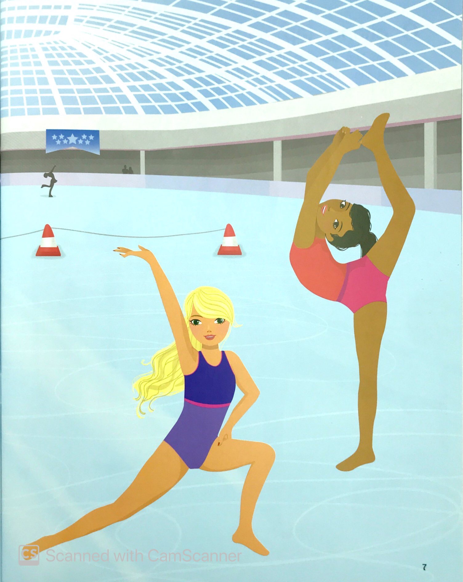 sticker dolly dressing - dán hình sáng tạo trang phục búp bê - duyên dáng trên sân băng