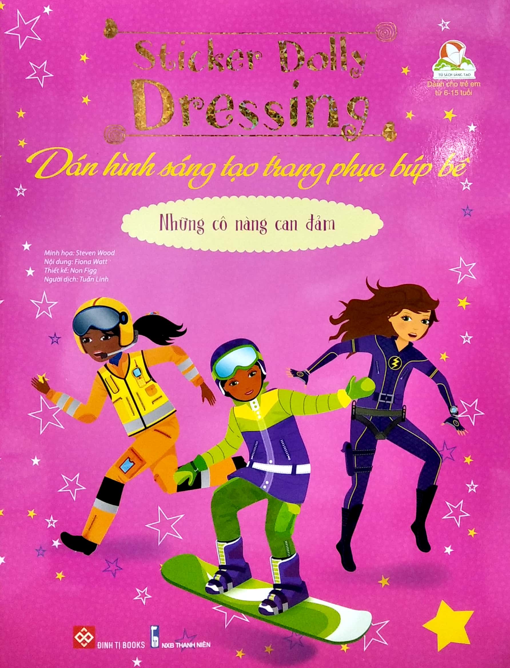 sticker dolly dressing - dán hình sáng tạo trang phục búp bê - những cô nàng can đảm
