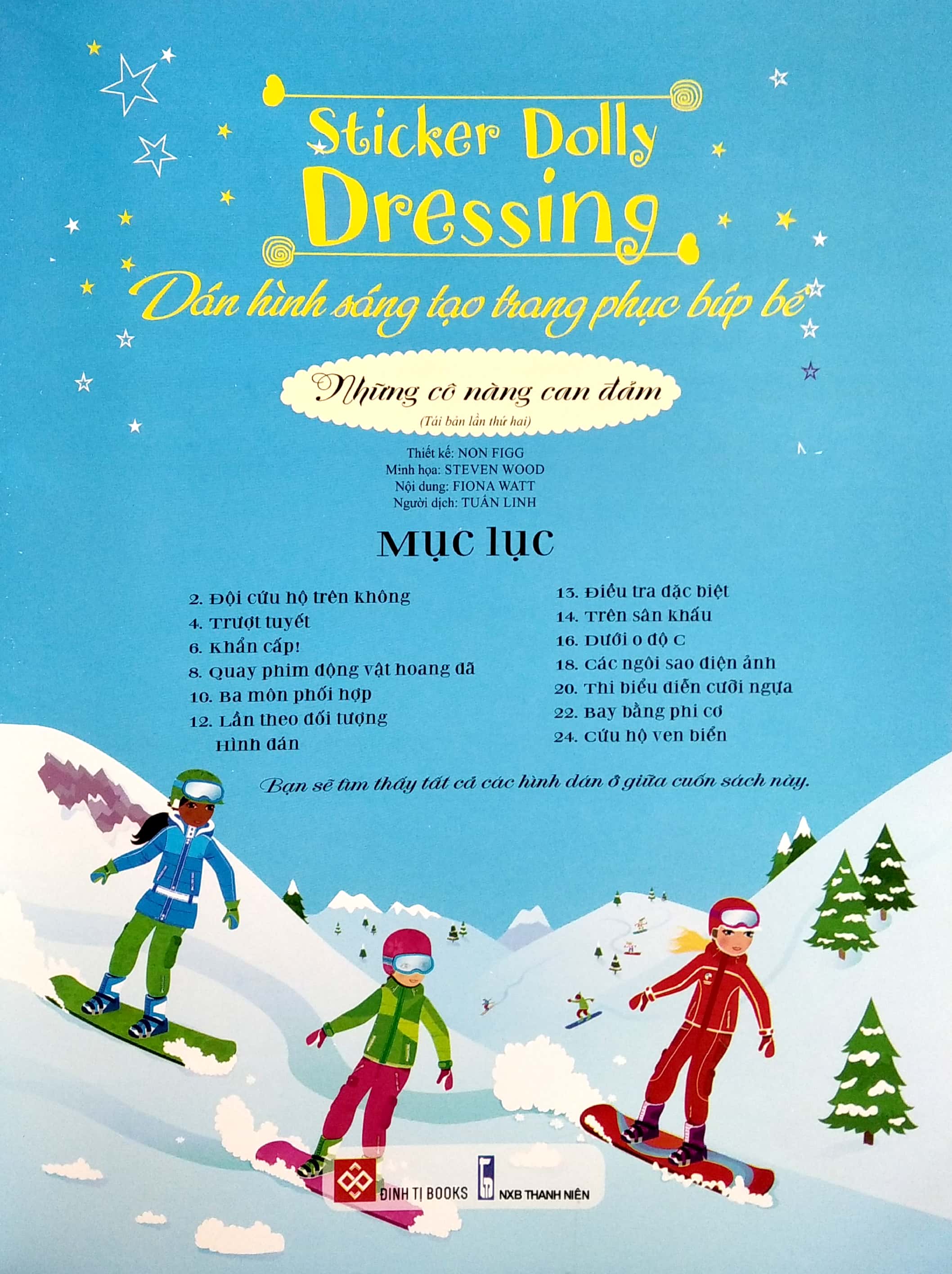 sticker dolly dressing - dán hình sáng tạo trang phục búp bê - những cô nàng can đảm