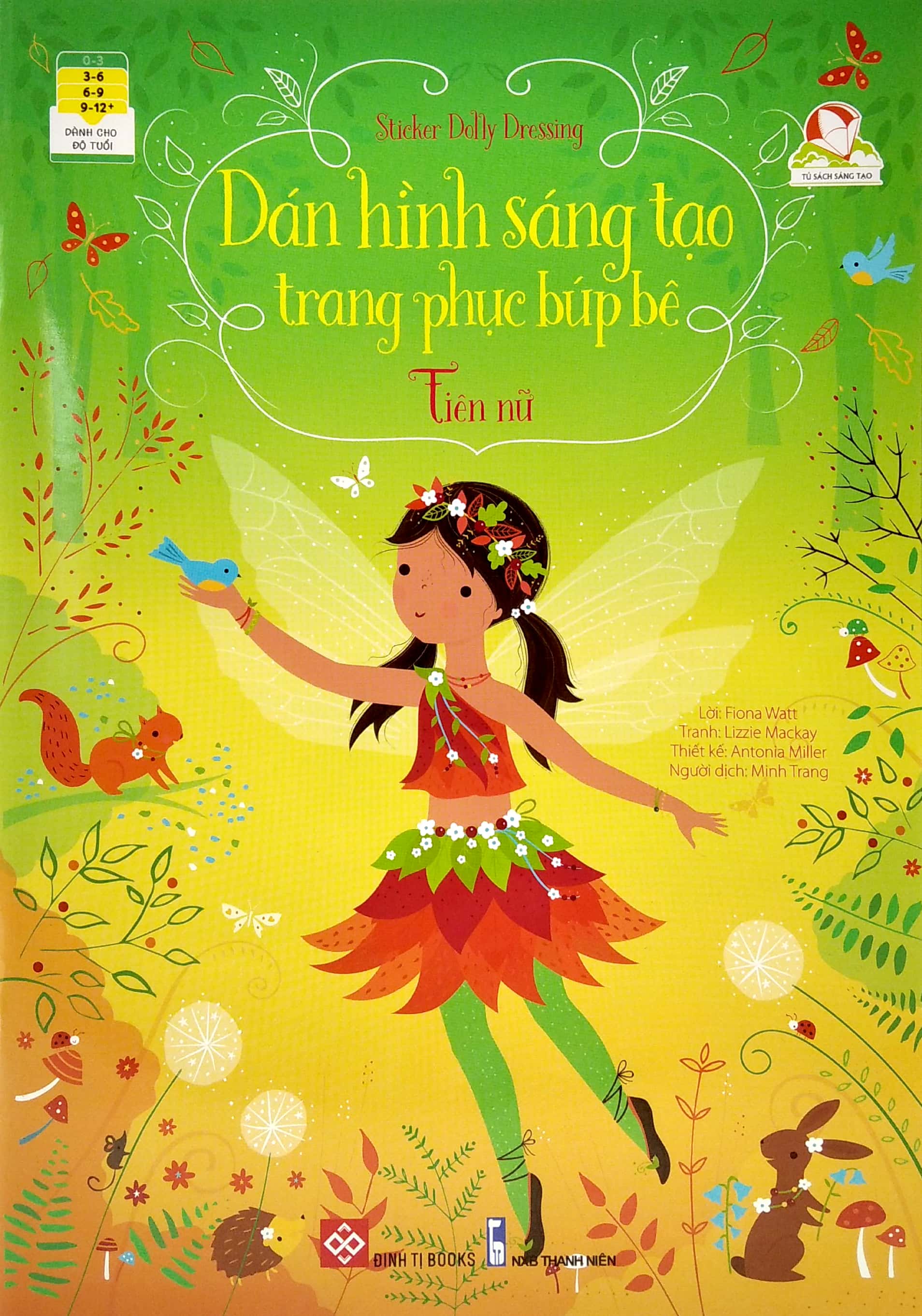 sticker dolly dressing - dán hình sáng tạo trang phục búp bê - tiên nữ