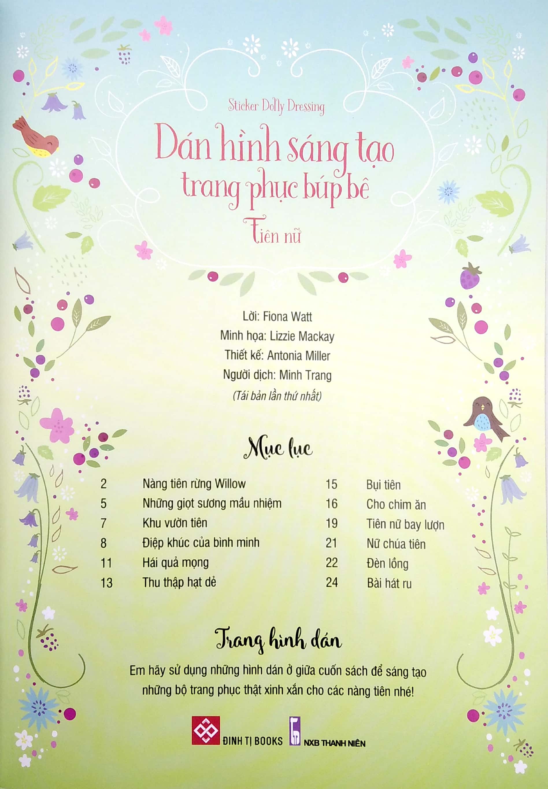 sticker dolly dressing - dán hình sáng tạo trang phục búp bê - tiên nữ