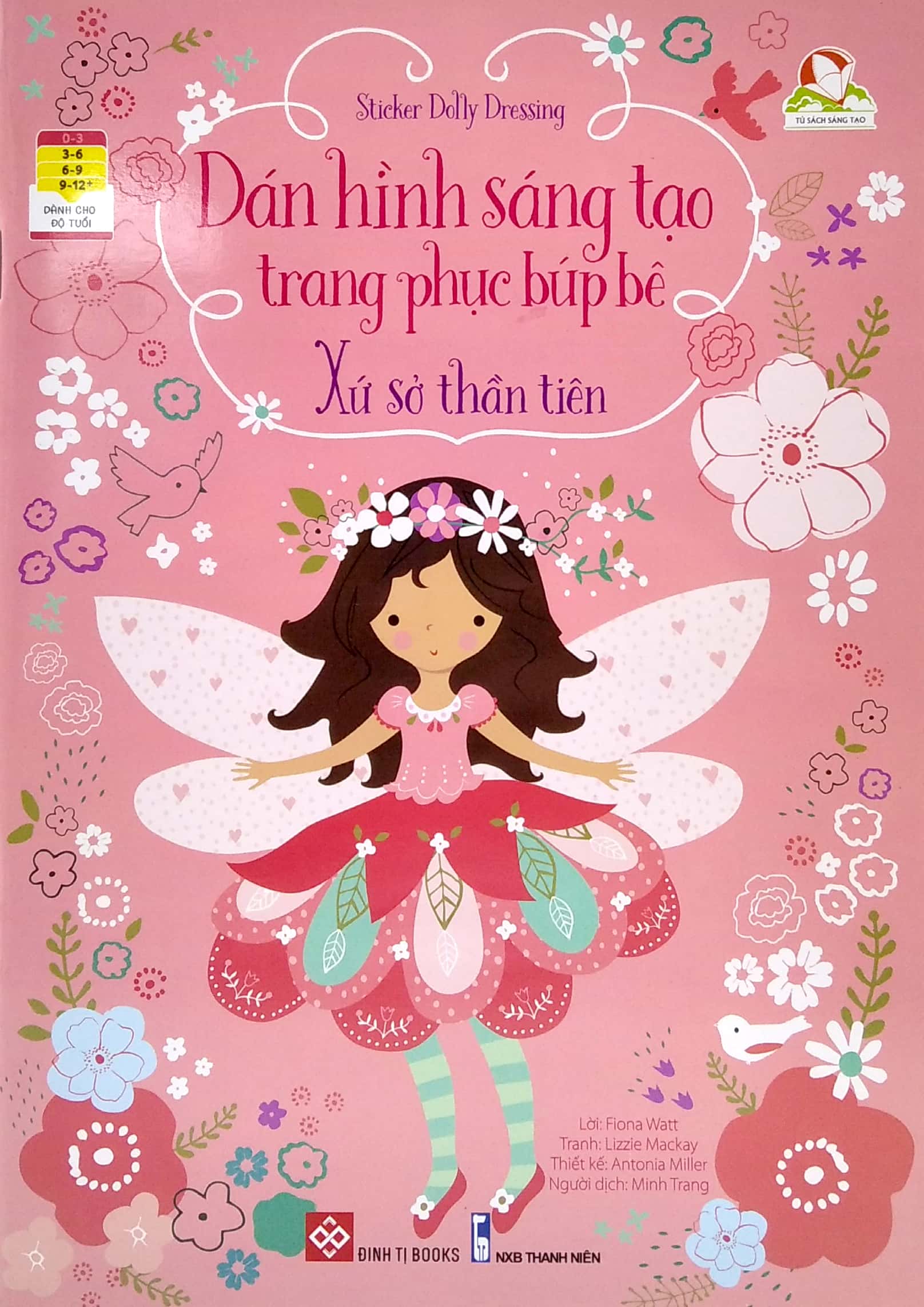 sticker dolly dressing - dán hình sáng tạo trang phục búp bê - xứ sở thần tiên