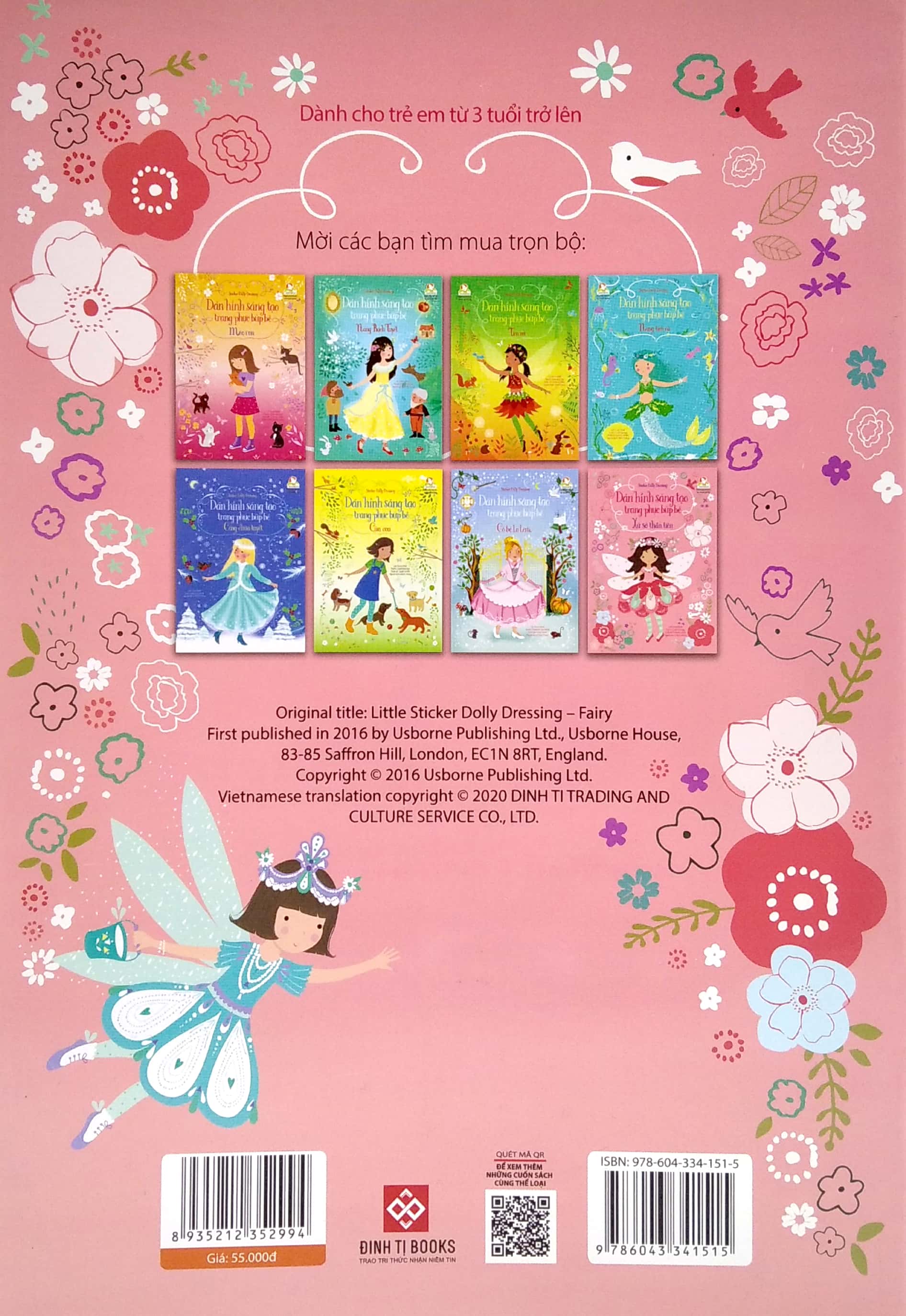 sticker dolly dressing - dán hình sáng tạo trang phục búp bê - xứ sở thần tiên