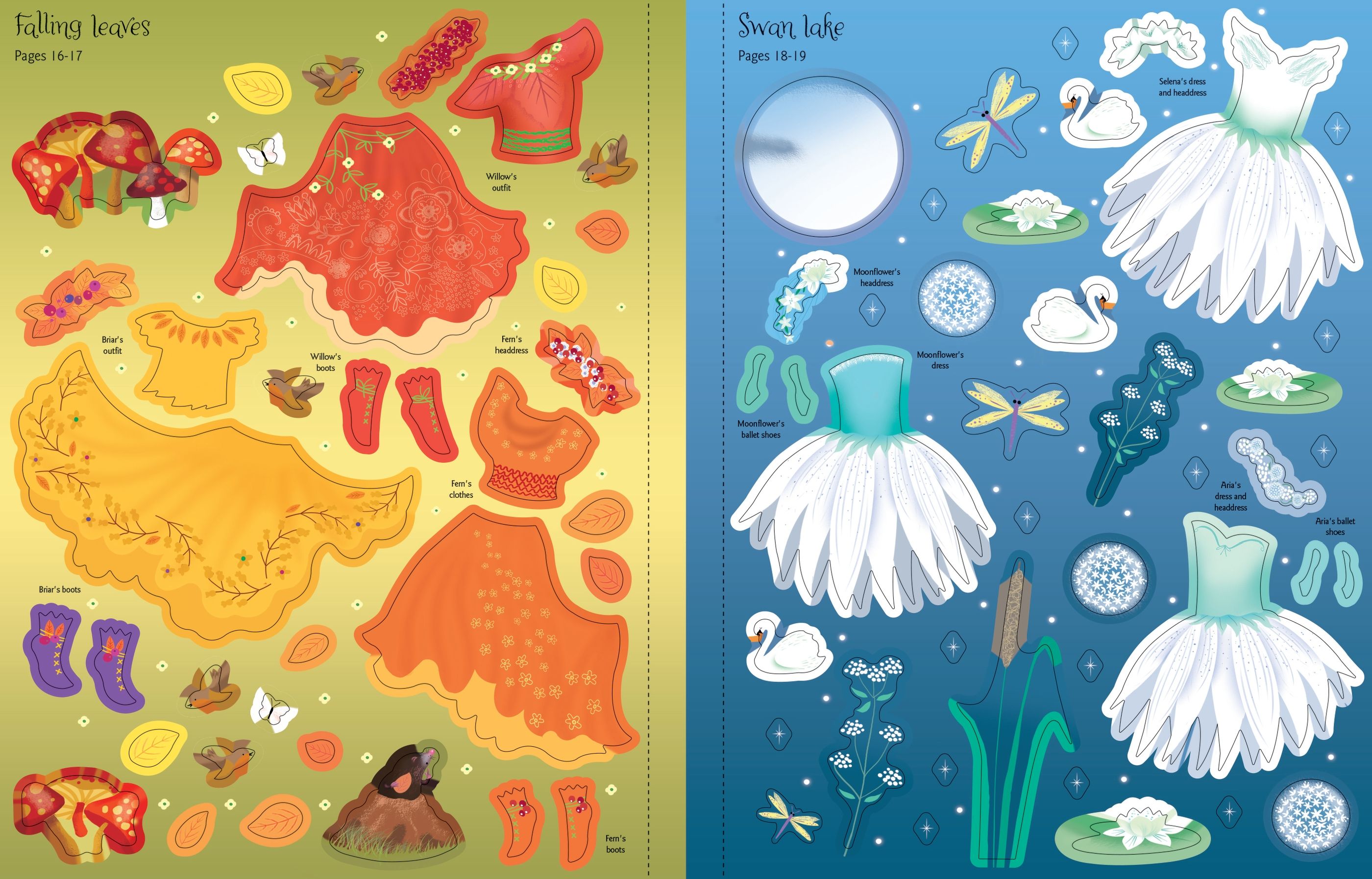 sticker dolly dressing dancing fairies