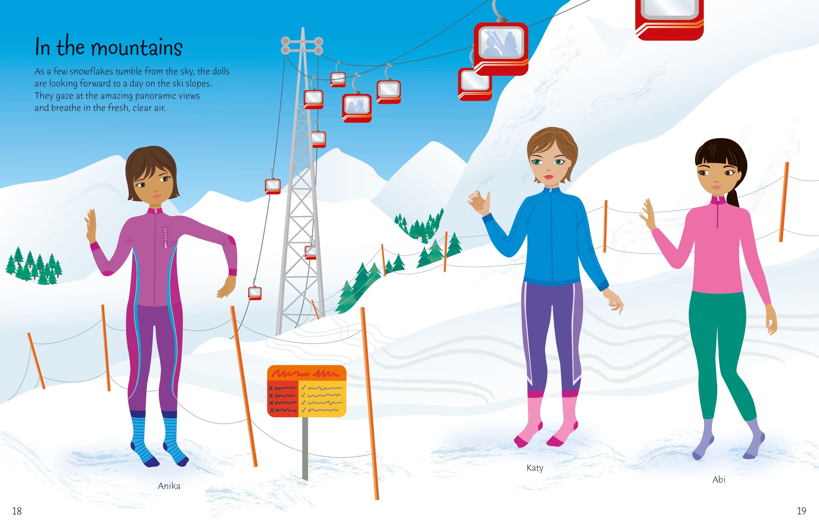 sticker dolly dressing winter wonderland