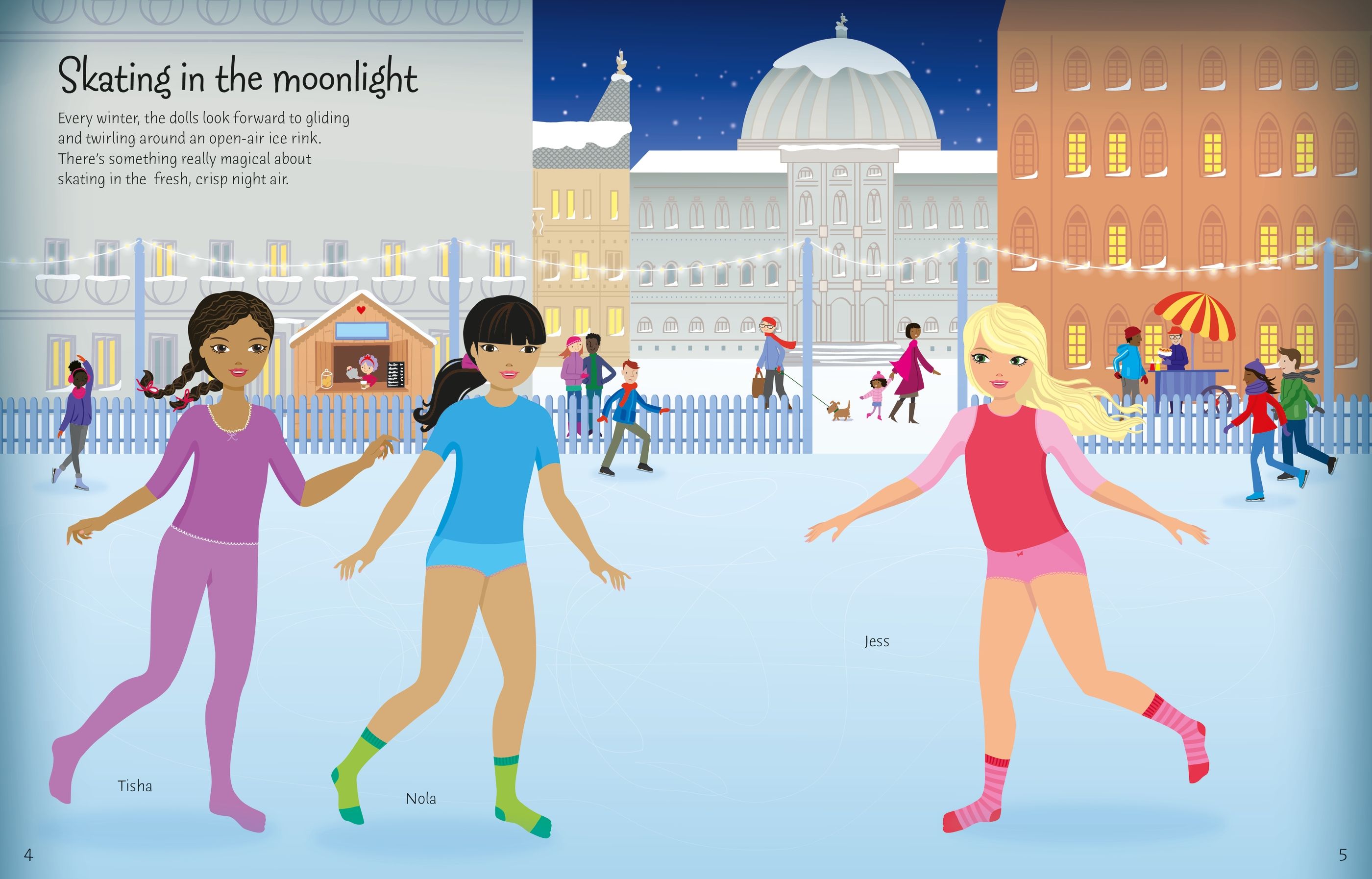 sticker dolly dressing winter wonderland