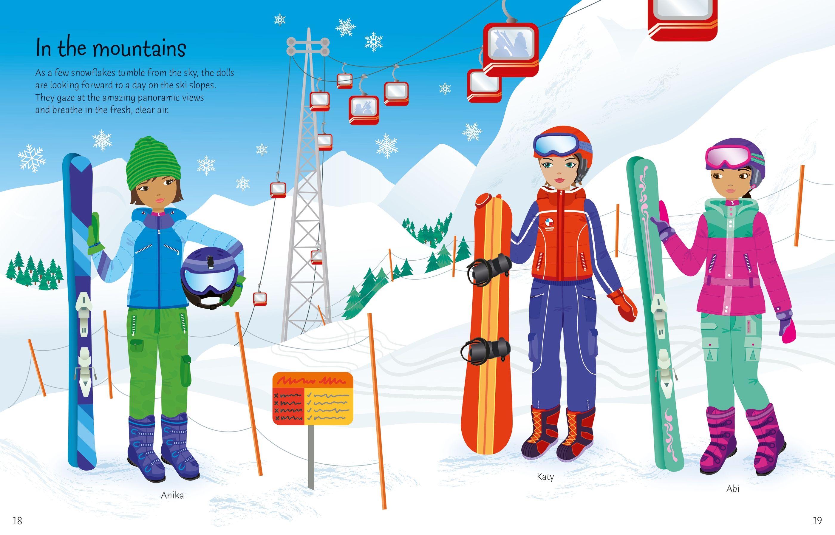 sticker dolly dressing winter wonderland