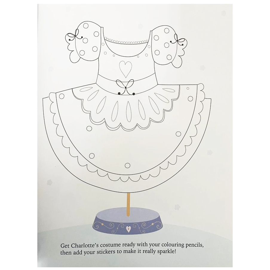sticker dress-up book - ballerina 2