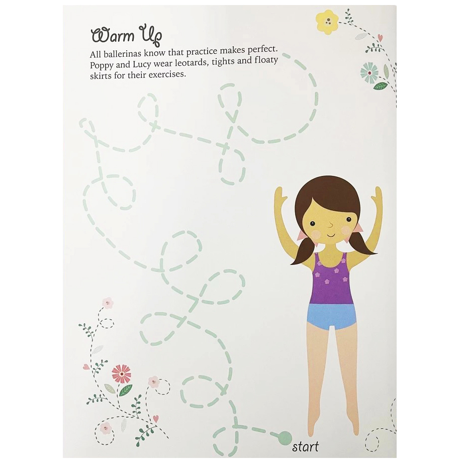 sticker dress-up book - ballerina 2