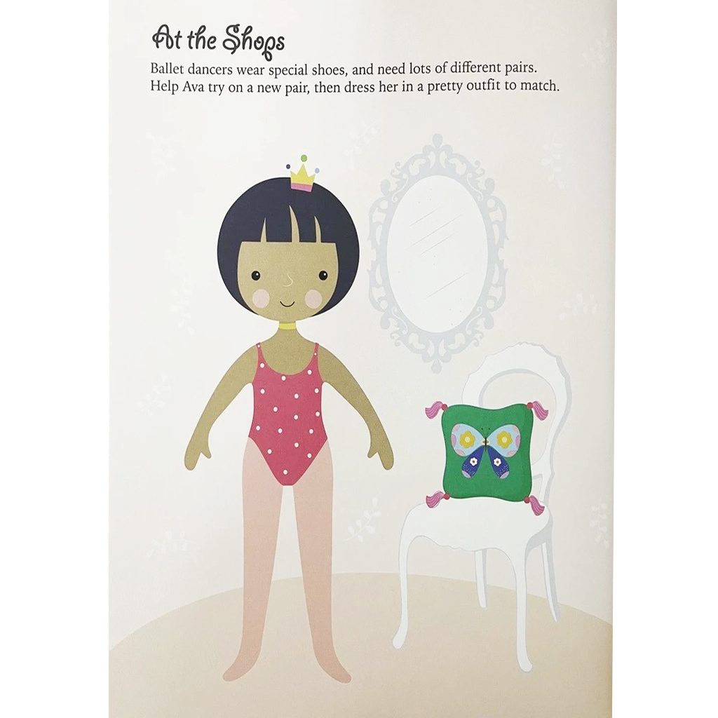 sticker dress-up book - ballerina 2