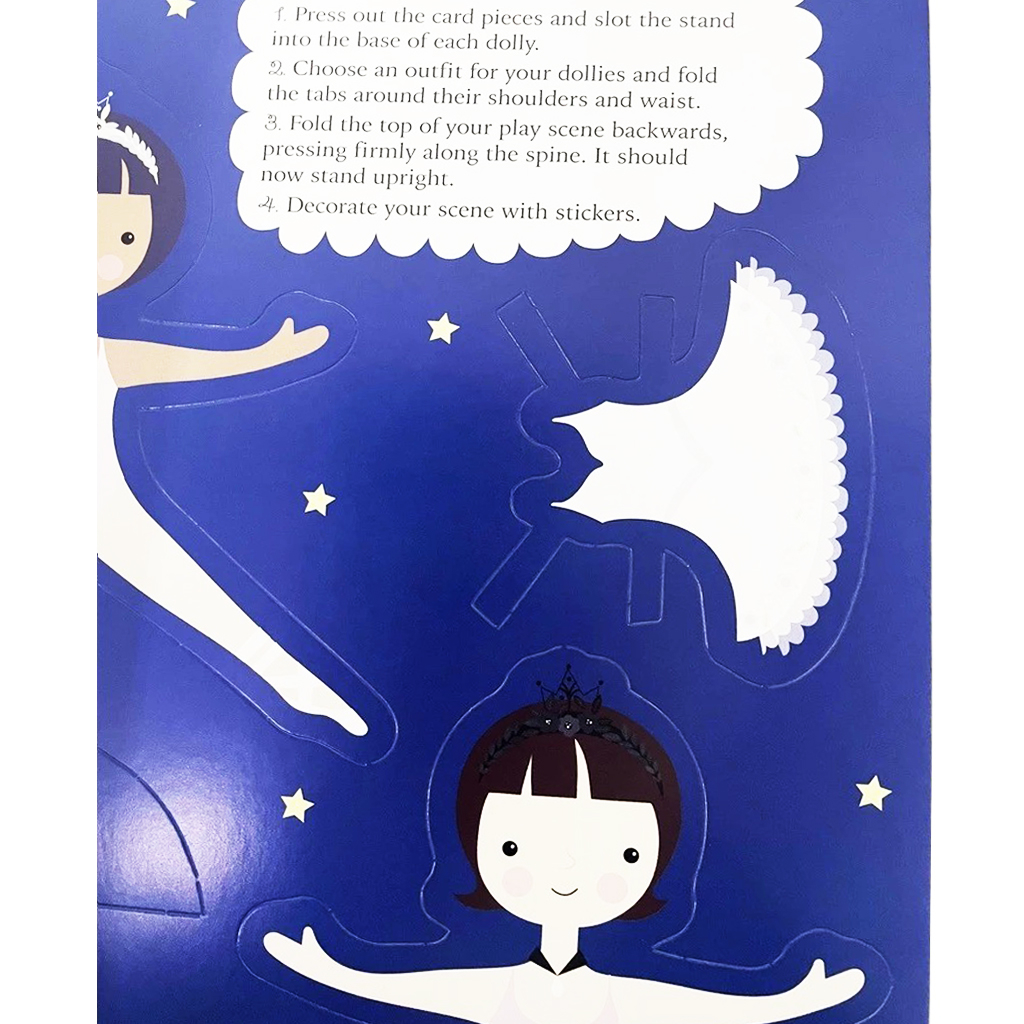 sticker dress-up book - ballerina 2