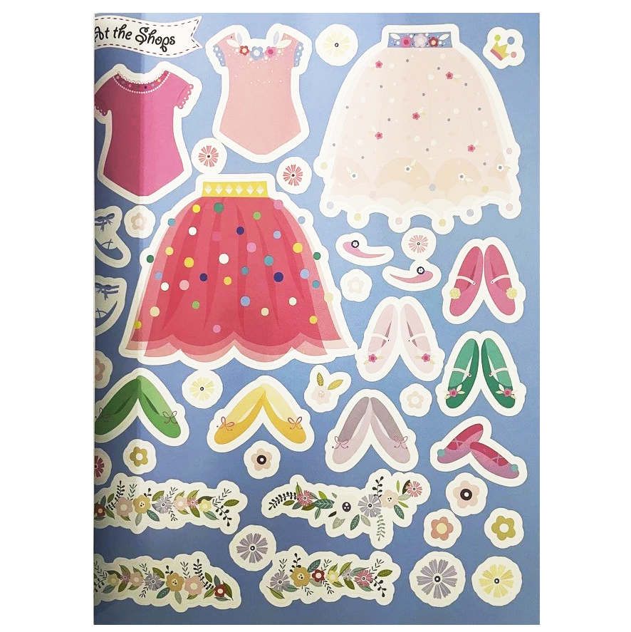 sticker dress-up book - ballerina 2