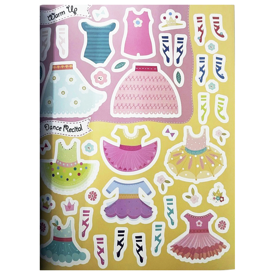 sticker dress-up book - ballerina 2