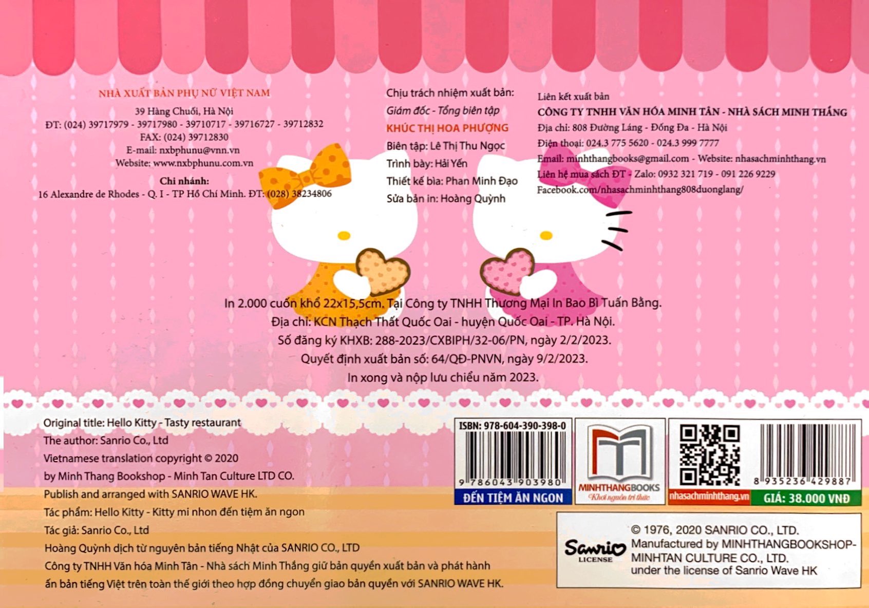 sticker - hello kitty - kitty mi nhon đến tiệm ăn ngon (3-8 tuổi) (tái bản 2023)