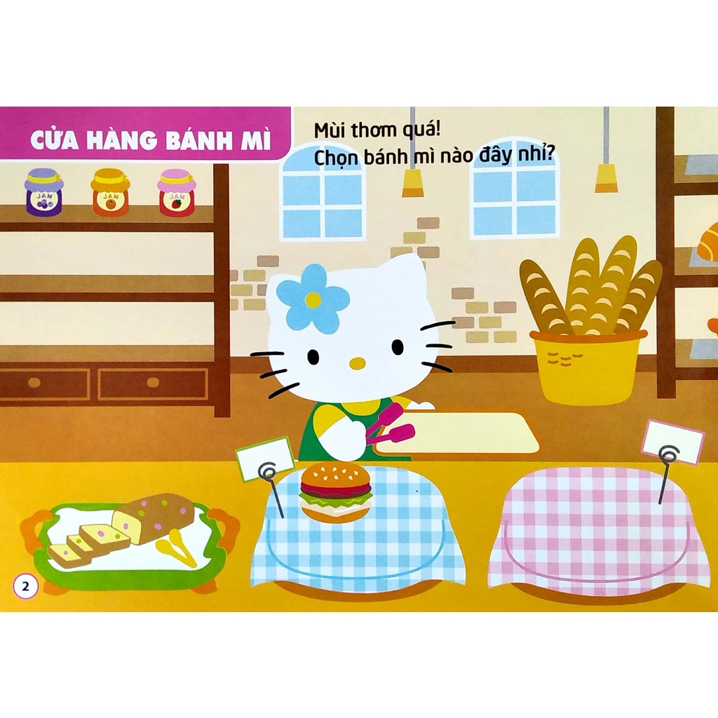 sticker - hello kitty - kitty xinh xắn mê mua sắm (3-8 tuổi) (tái bản 2023)