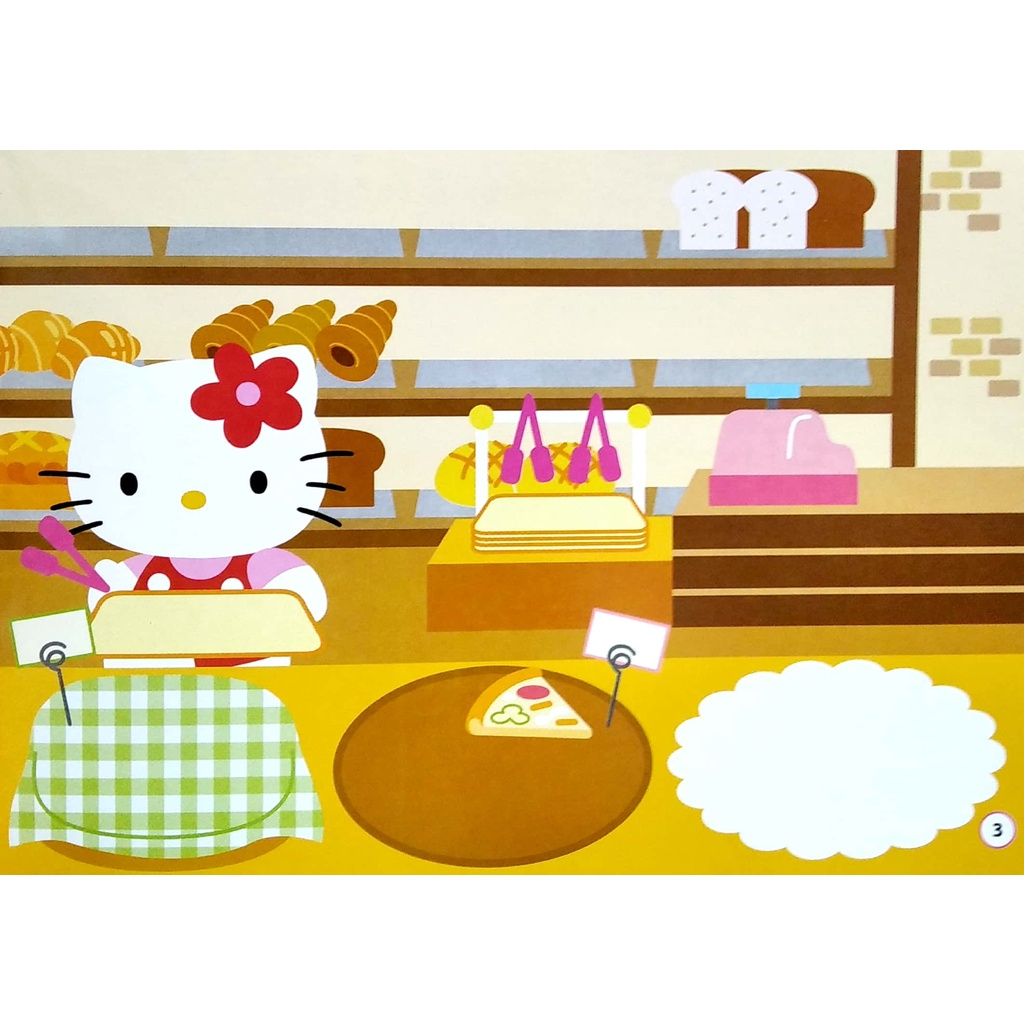 sticker - hello kitty - kitty xinh xắn mê mua sắm (3-8 tuổi) (tái bản 2023)