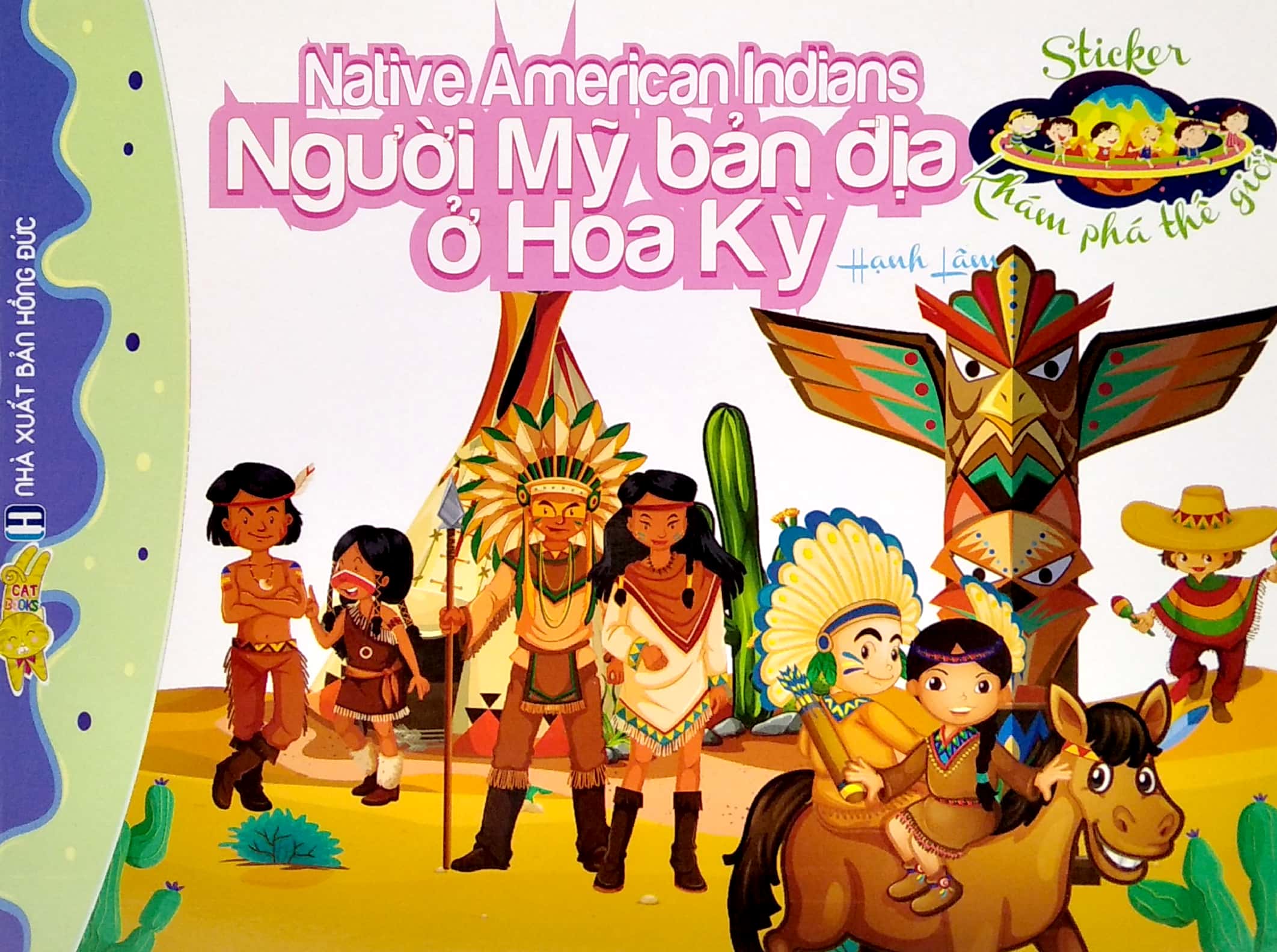 sticker khám phá thế giới - người mỹ bản địa ở hoa kỳ