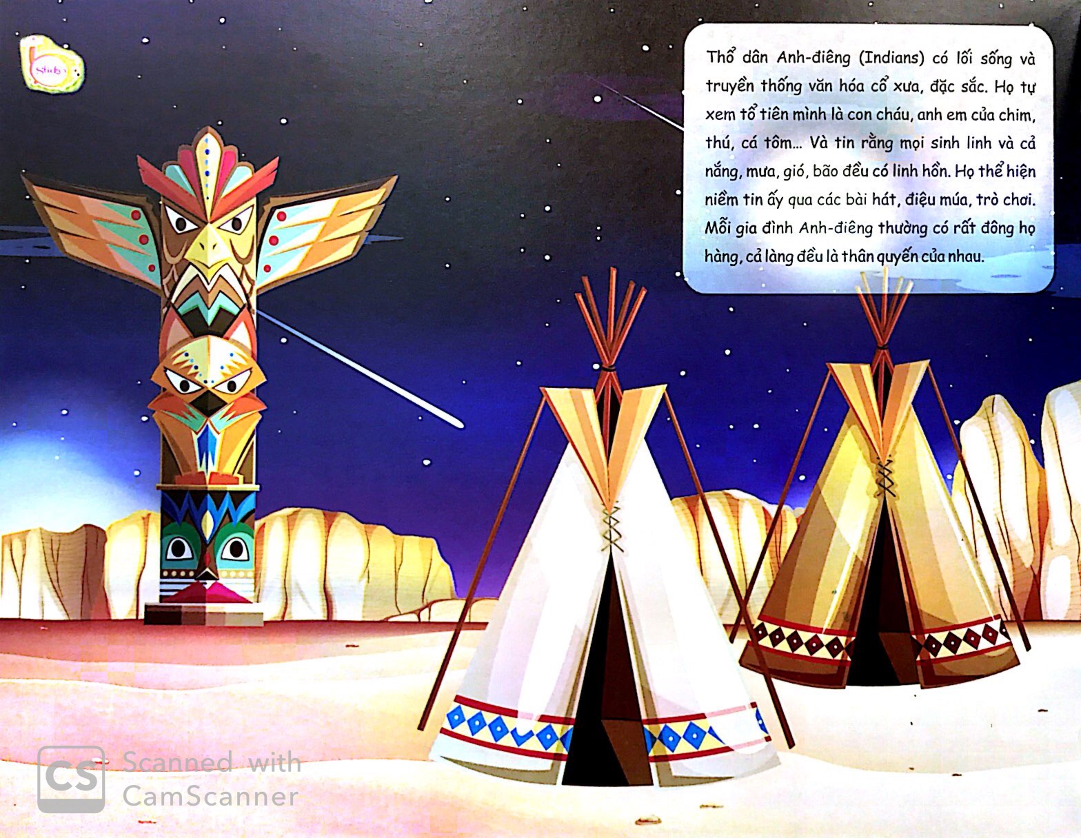 sticker khám phá thế giới - người mỹ bản địa ở hoa kỳ - native american indians