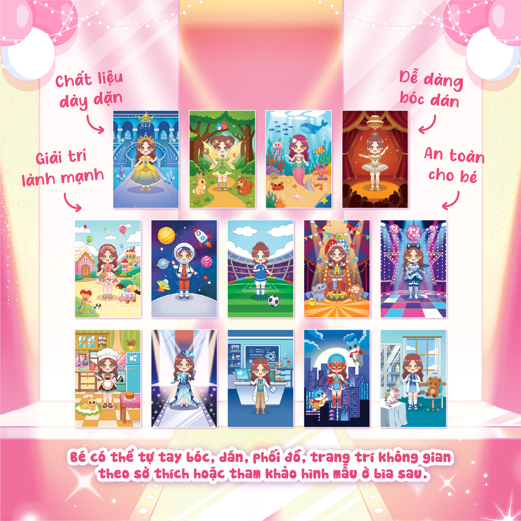 Sticker Nhiệm Màu - Công Chúa Misa Và Giấc Mơ Kỳ Diệu