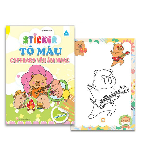 Sticker To Mau - Capybara Yeu Am Nhac