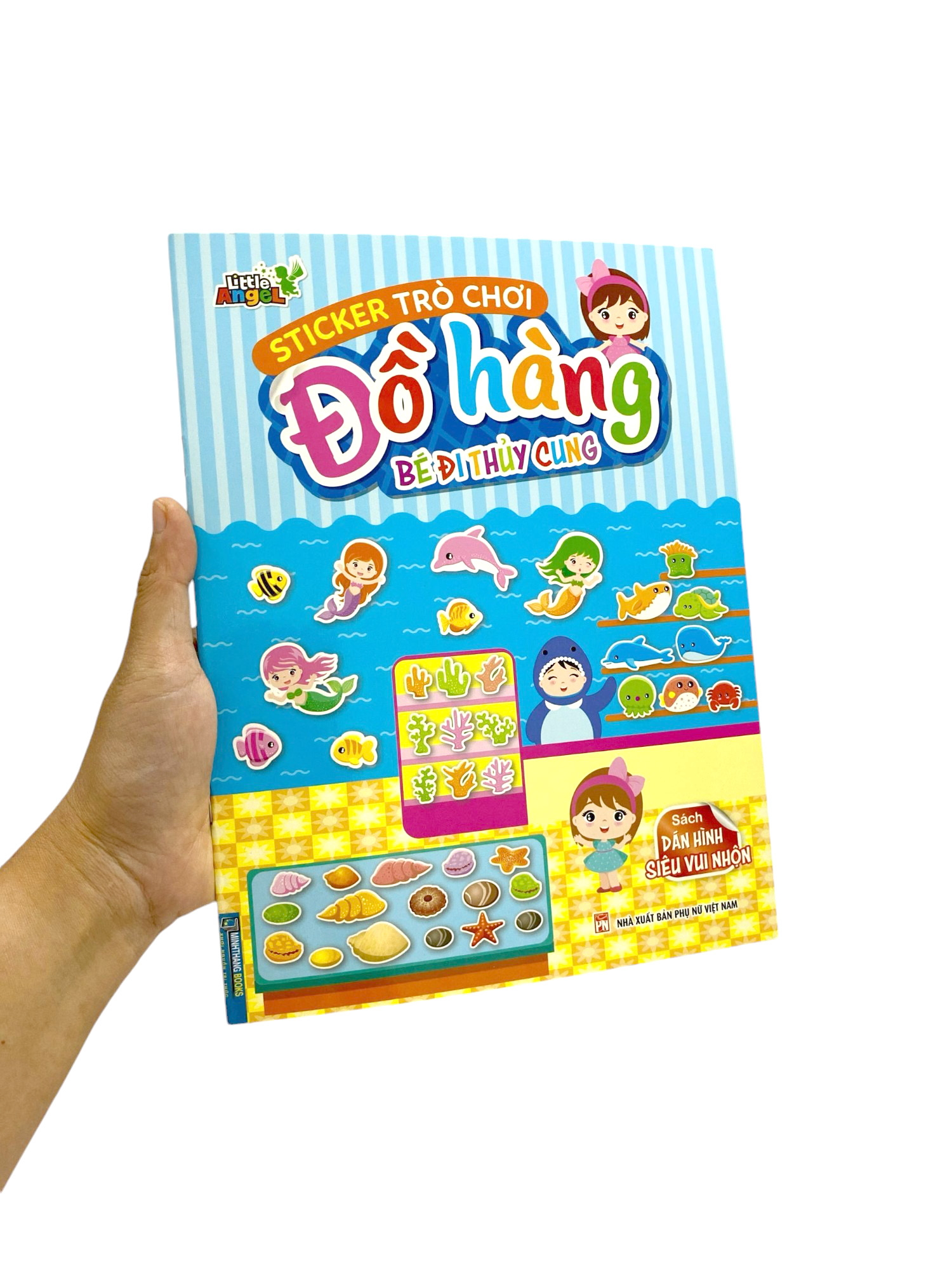 sticker trò chơi đồ hàng - bé đi thủy cung (sách dán hình siêu vui nhộn)