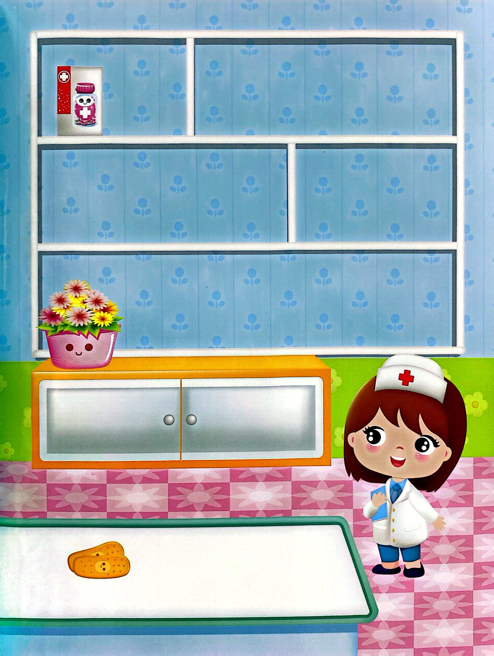 sticker trò chơi đồ hàng - bé tập làm bác sĩ (sách dán hình siêu vui nhộn)