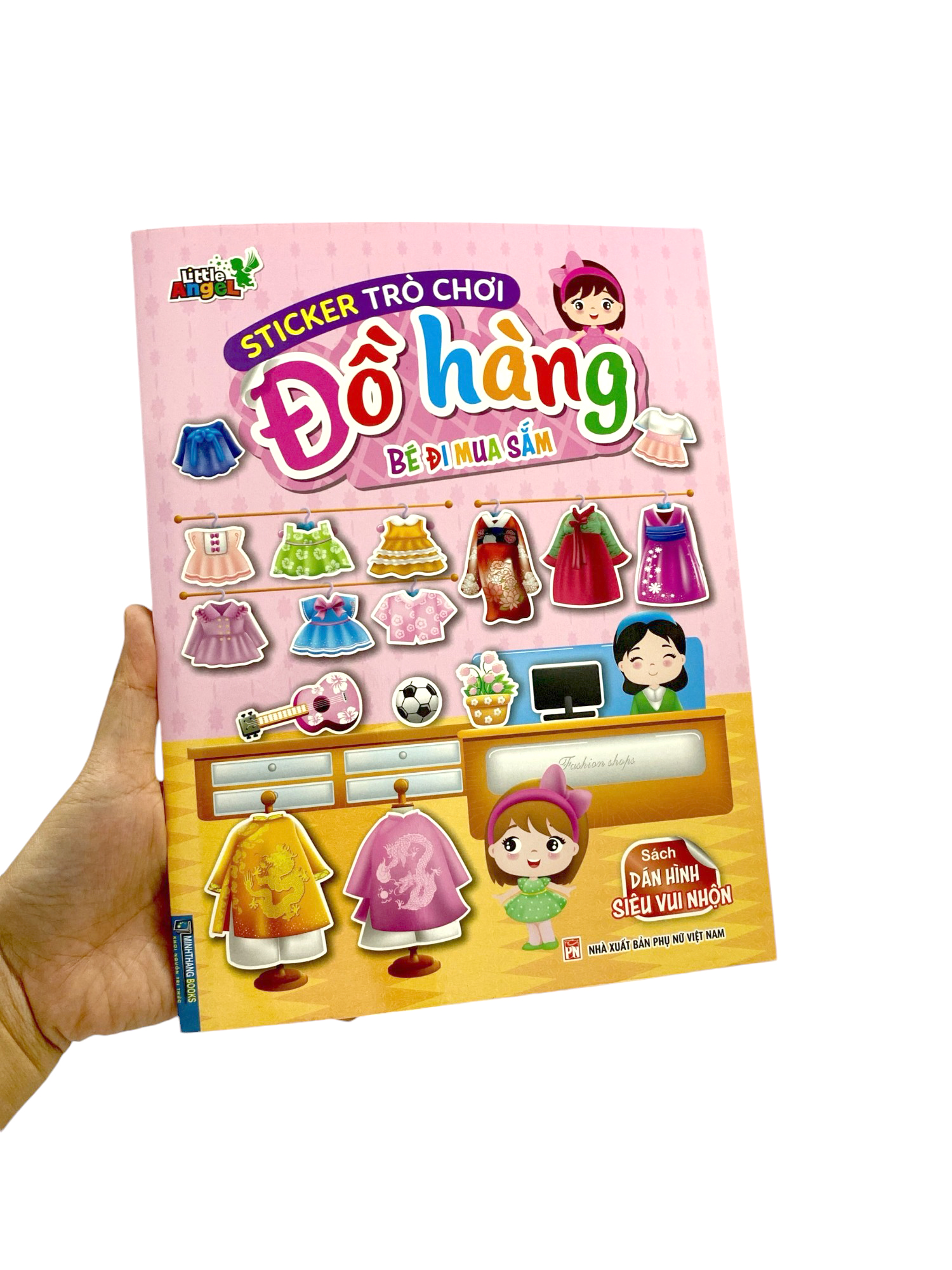 sticker trò chơi đồ hàng - dán hình siêu vui nhộn - bé đi mua sắm