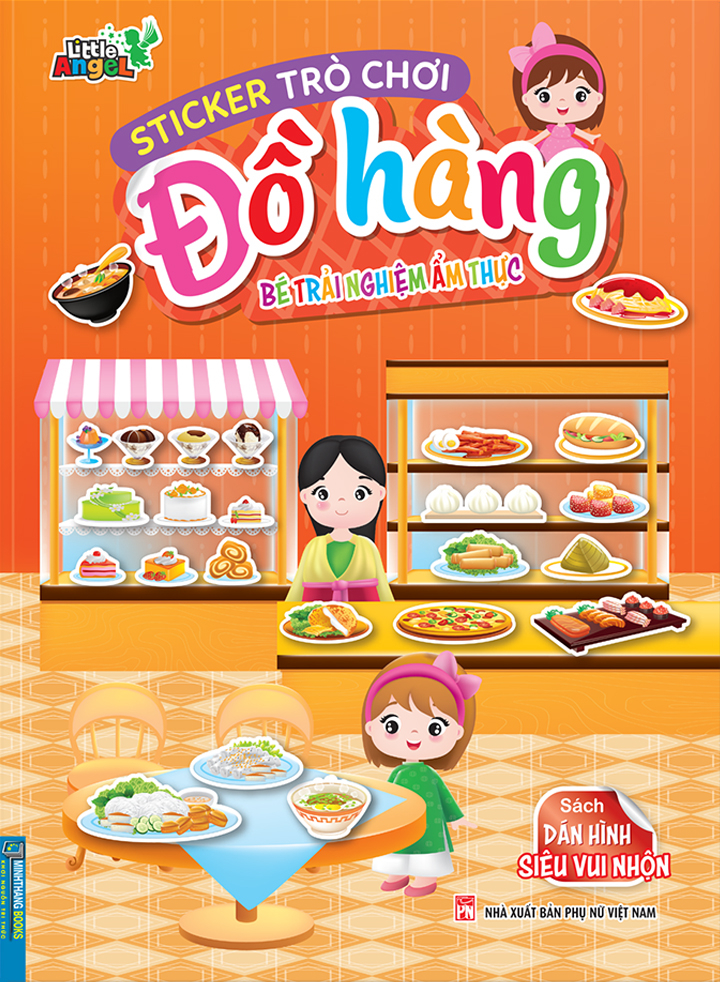 sticker trò chơi đồ hàng - dán hình siêu vui nhộn - bé trải nghiệm ẩm thực