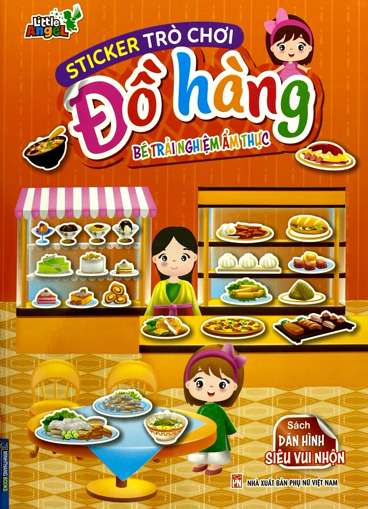 sticker trò chơi đồ hàng - dán hình siêu vui nhộn - bé trải nghiệm ẩm thực