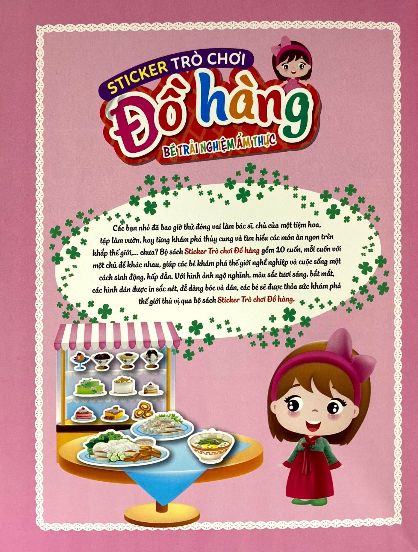 sticker trò chơi đồ hàng - dán hình siêu vui nhộn - bé trải nghiệm ẩm thực