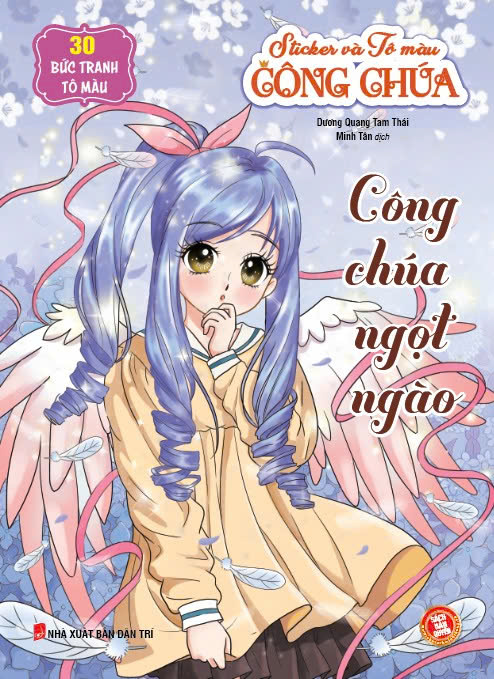 sticker và tô màu công chúa - công chúa ngọt ngào (30 tranh tô màu)