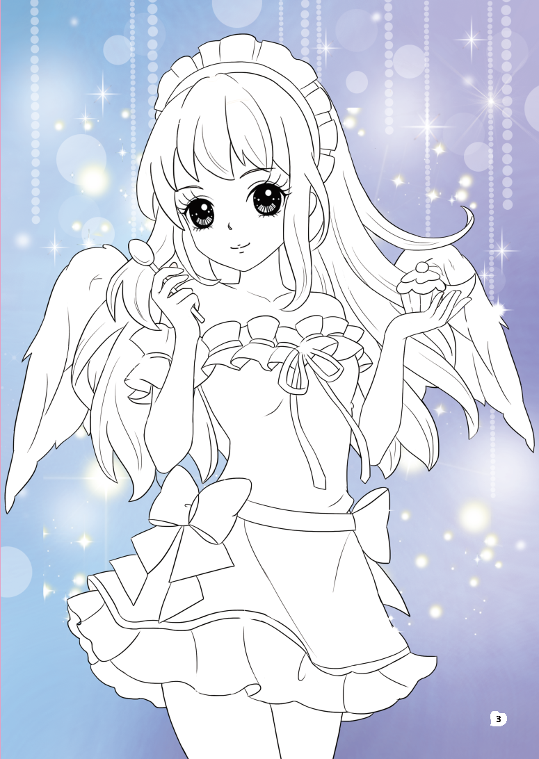 sticker và tô màu công chúa - công chúa ngọt ngào (30 tranh tô màu)