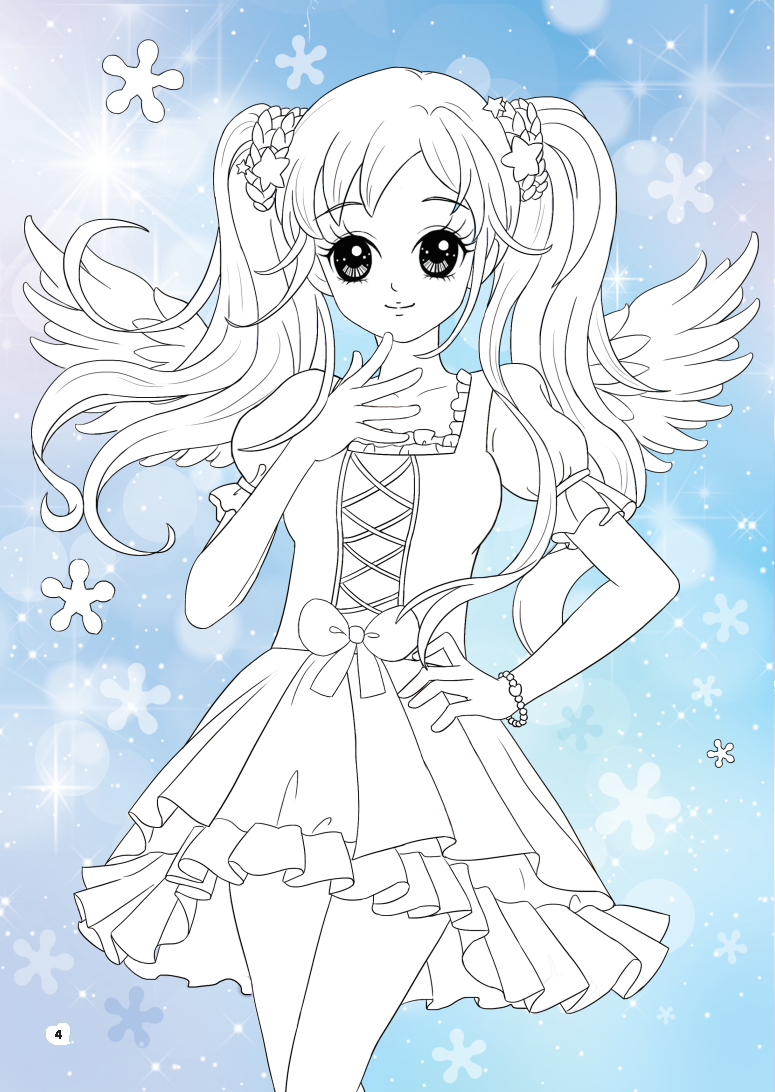 sticker và tô màu công chúa - công chúa ngọt ngào (30 tranh tô màu)