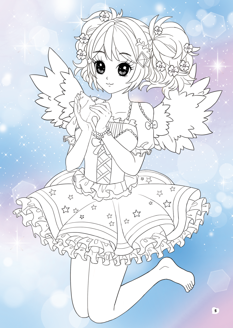 sticker và tô màu công chúa - công chúa ngọt ngào (30 tranh tô màu)