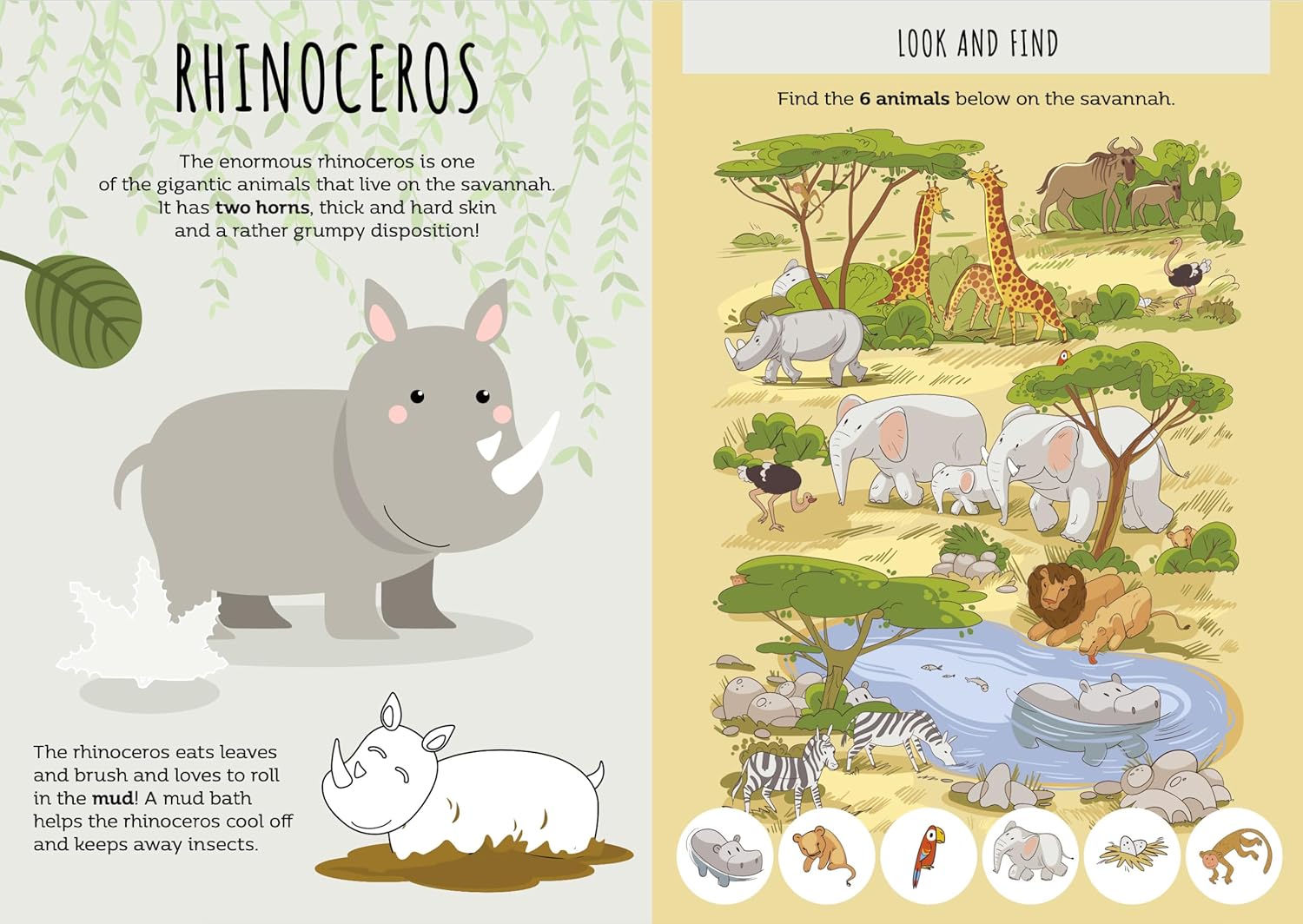 stickers and activities - the savannah